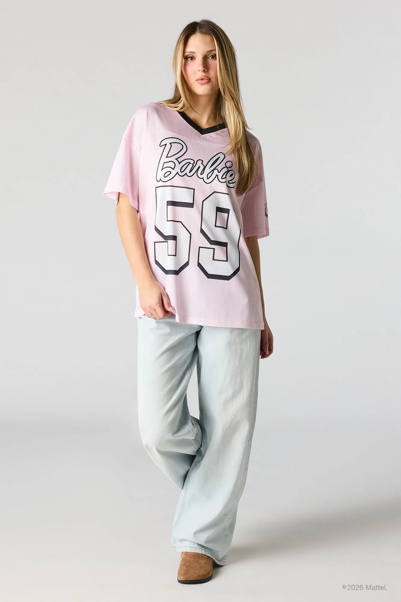 Barbie™ Graphic Mesh Jersey sold by Charlotte Russe product image thumbnail 3