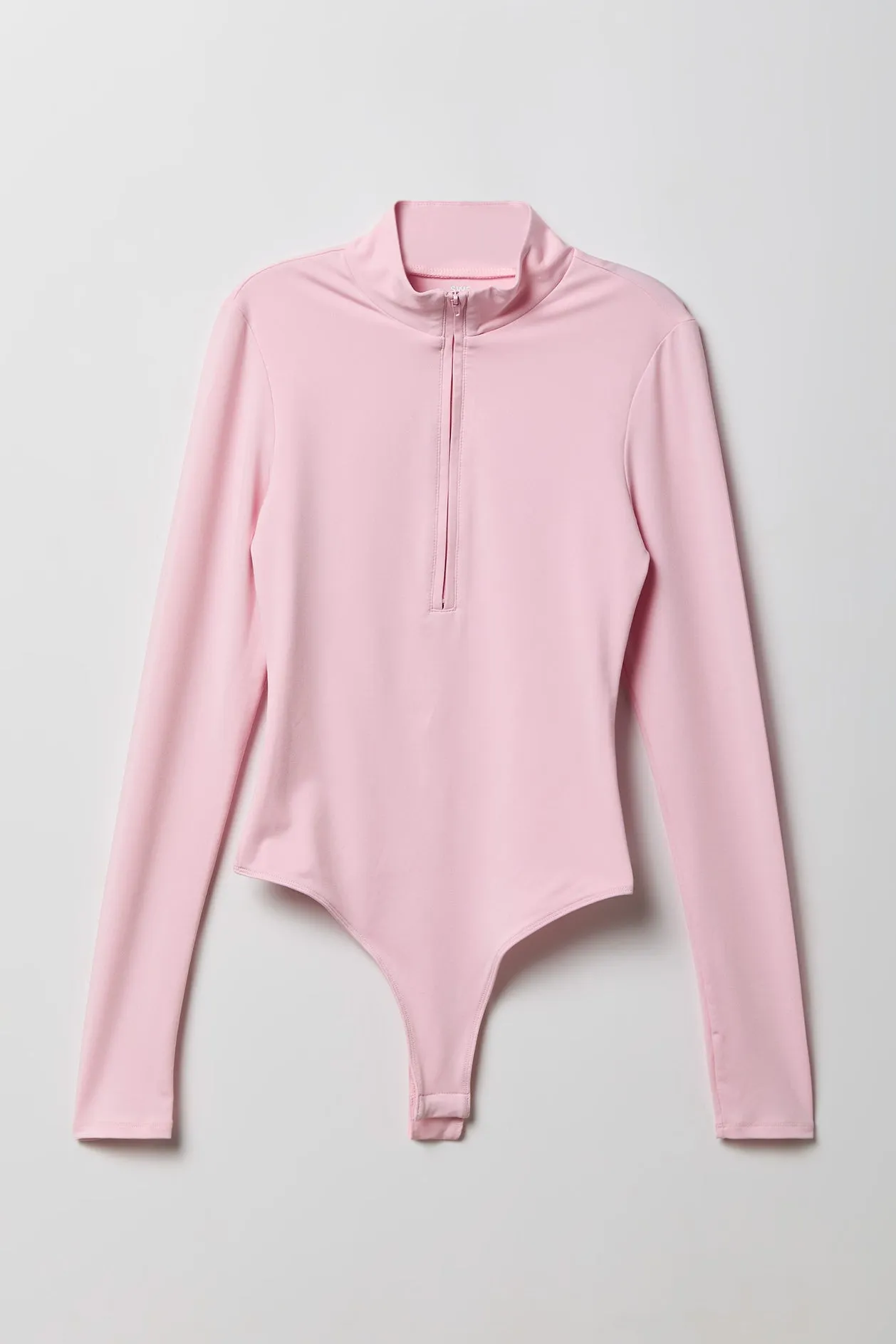 Contour Half Zip Long Sleeve Bodysuit sold by Charlotte Russe product image thumbnail 5