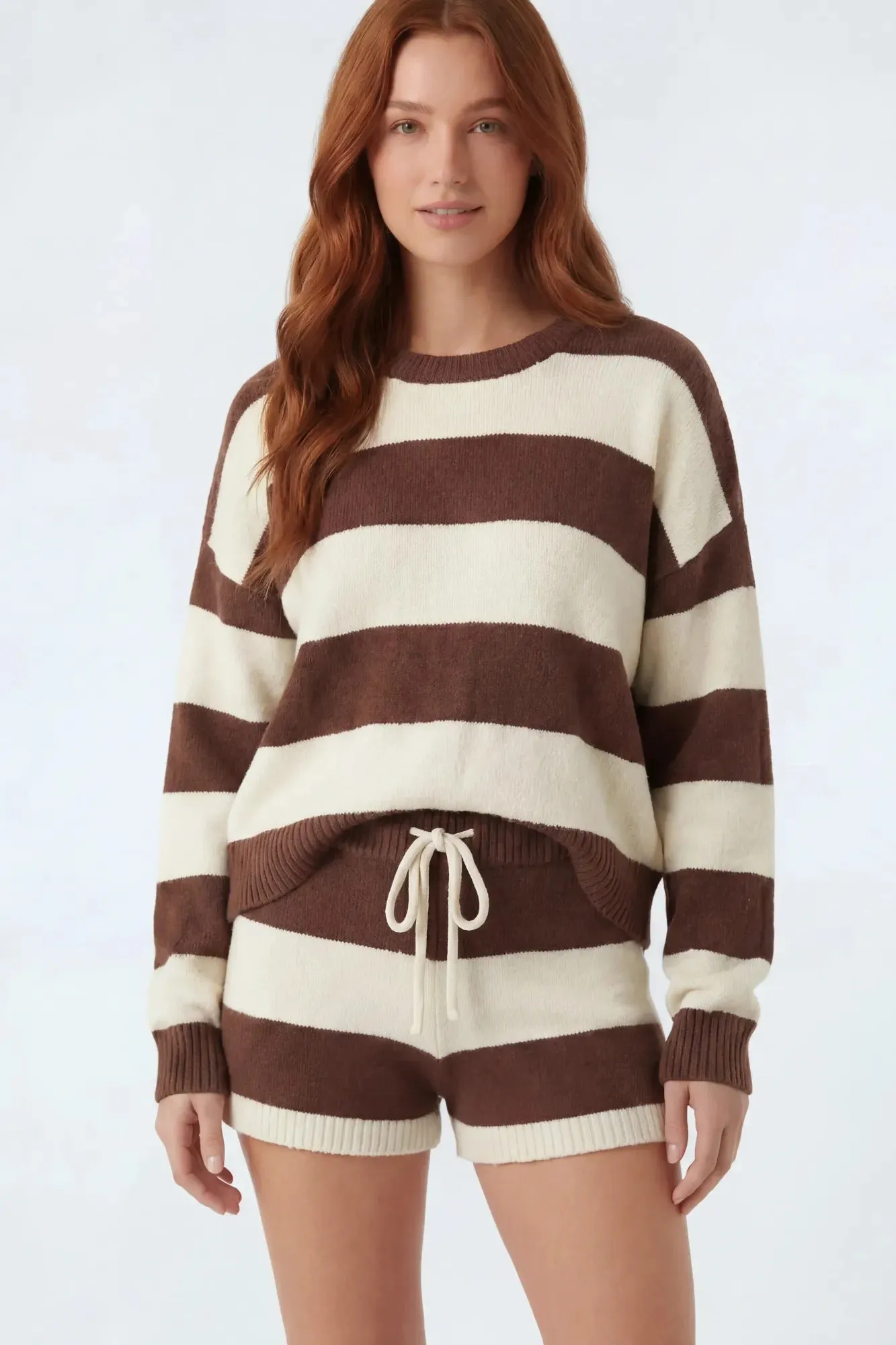 Striped Sweater & Knit Short Set sold by Charlotte Russe product image thumbnail 5