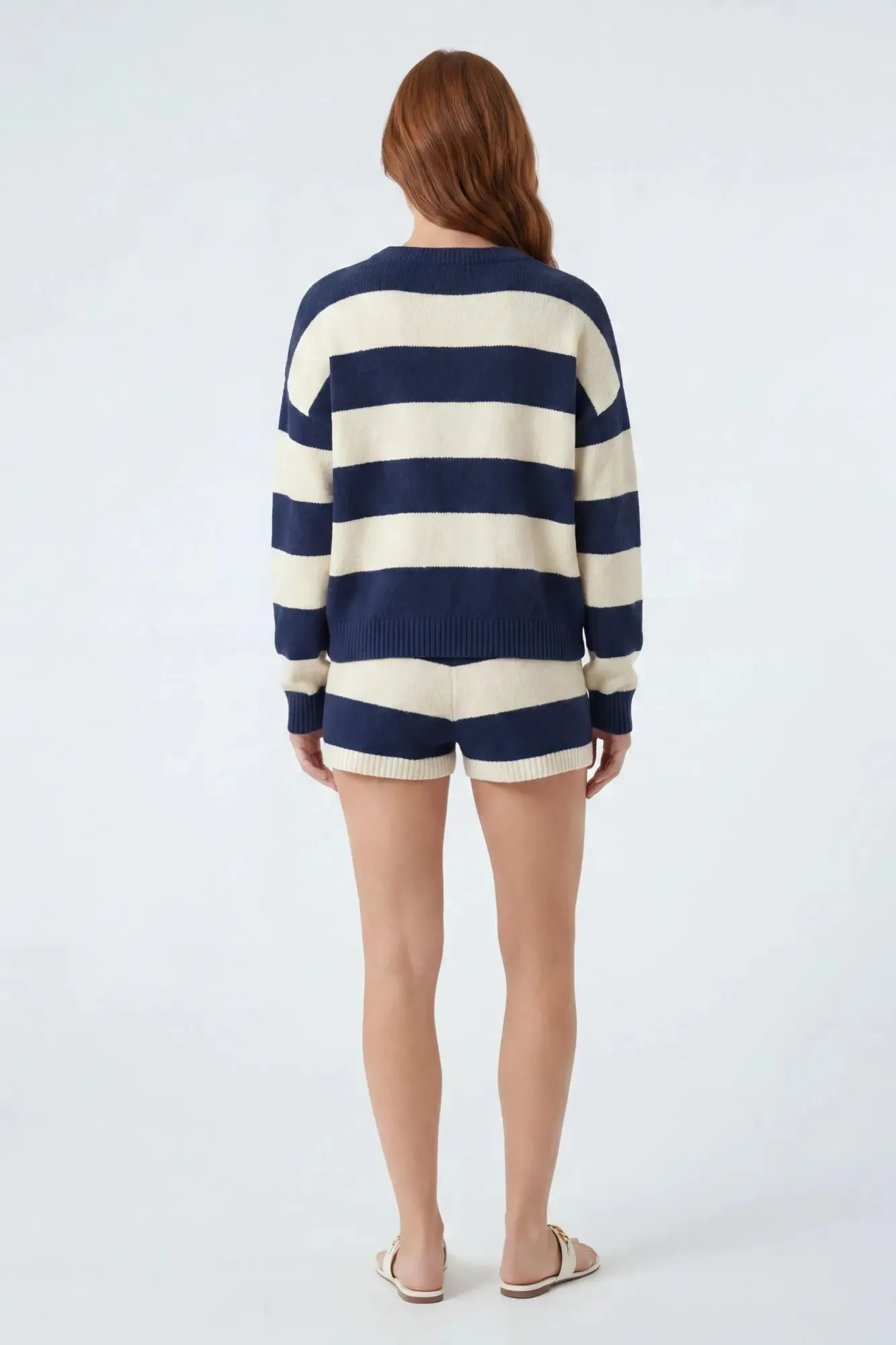 Striped Sweater & Knit Short Set sold by Charlotte Russe product image thumbnail 2