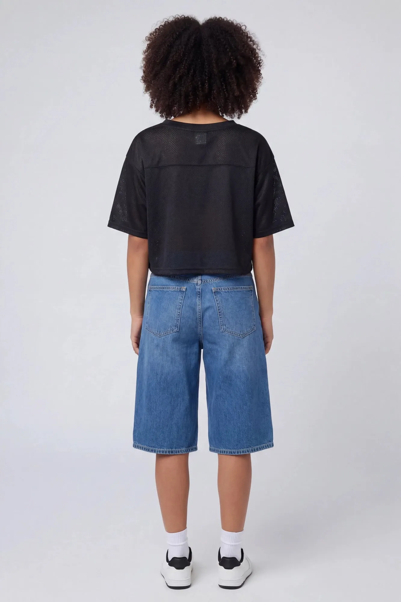 USA Graphic Mesh Cropped Jersey sold by Charlotte Russe product image thumbnail 5