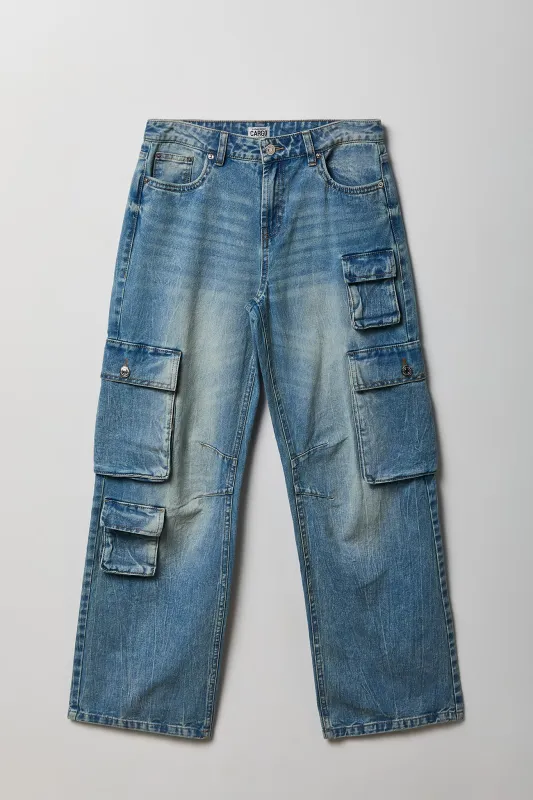 Multi Pocket Cargo Jean made by Stitches