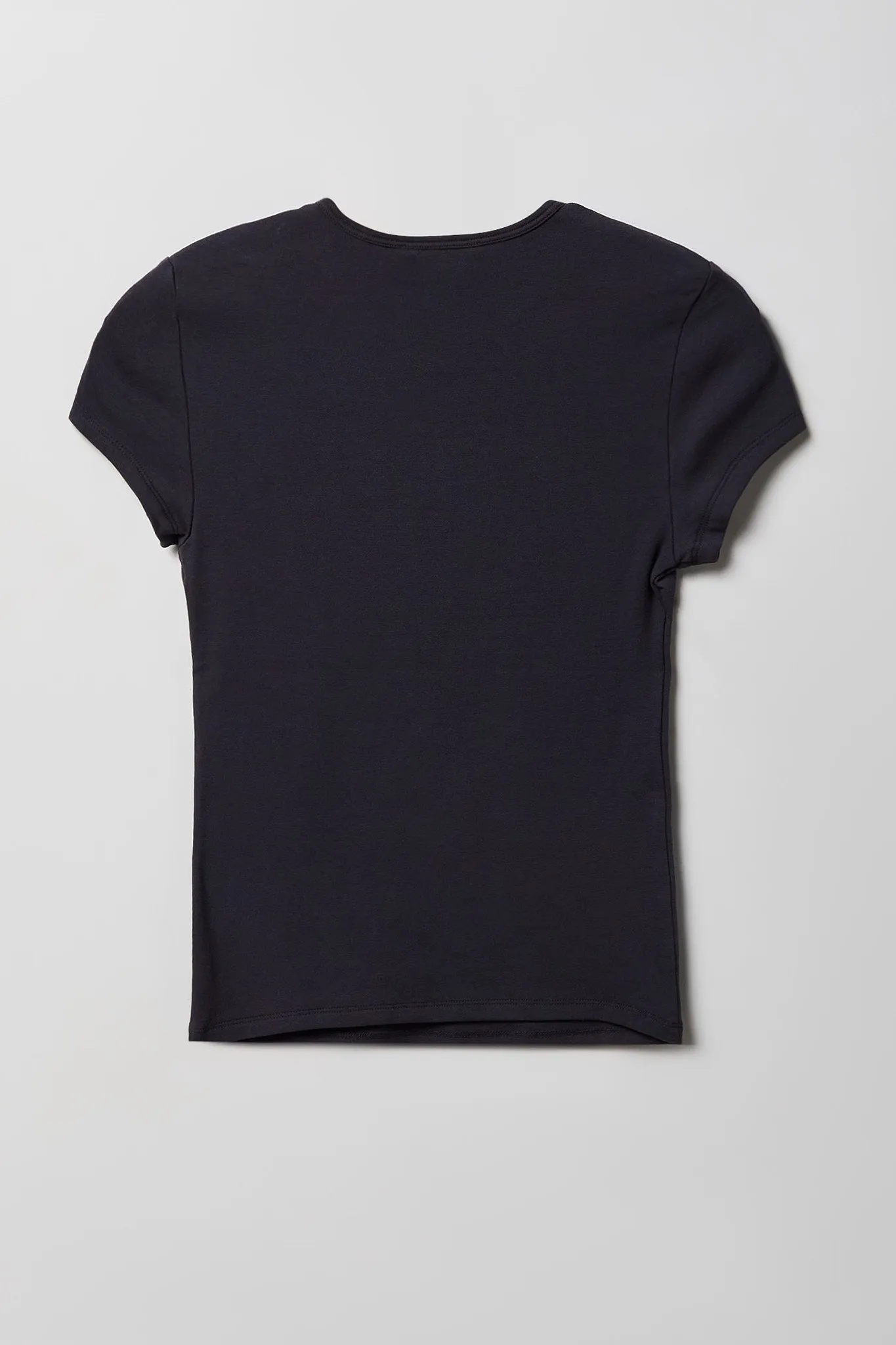 Graphic Ribbed T-Shirt sold by Charlotte Russe product image thumbnail 5