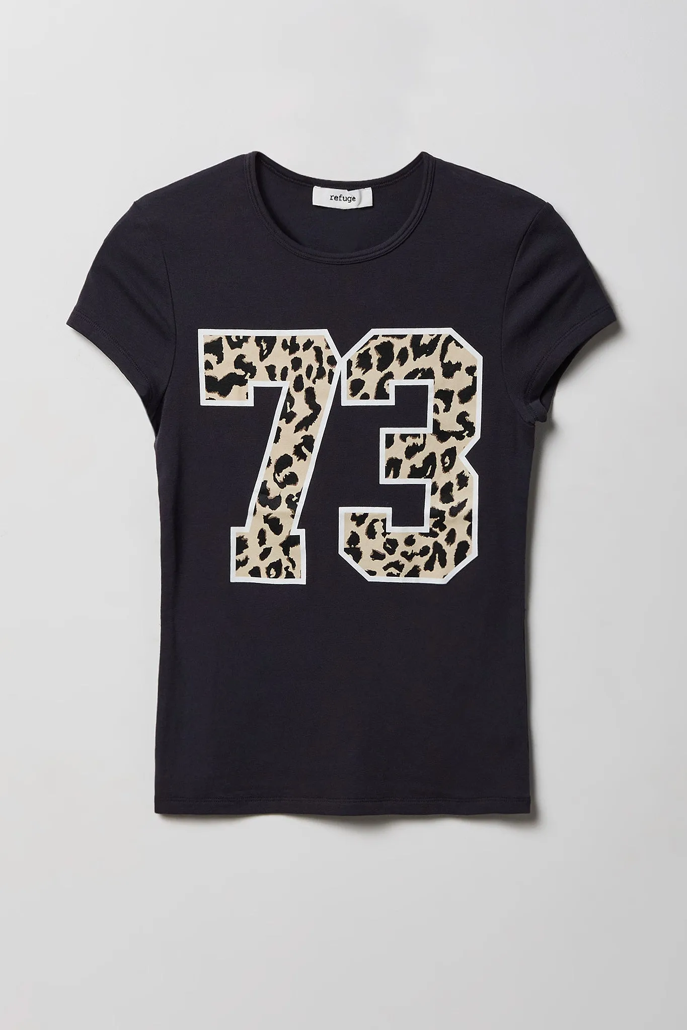 Graphic Ribbed T-Shirt sold by Charlotte Russe product image thumbnail 4