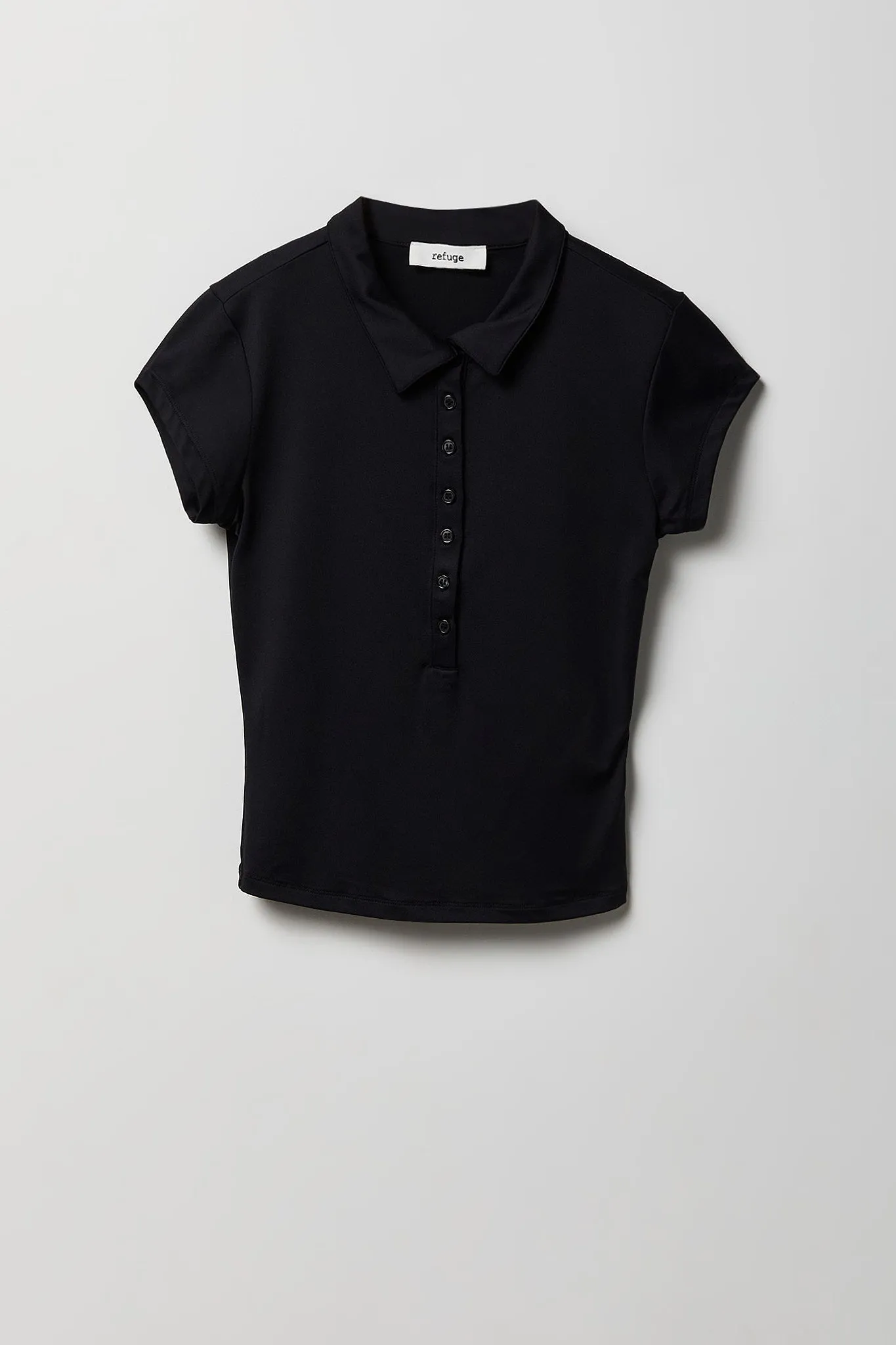 Contour Button-Up Polo sold by Charlotte Russe product image thumbnail 3