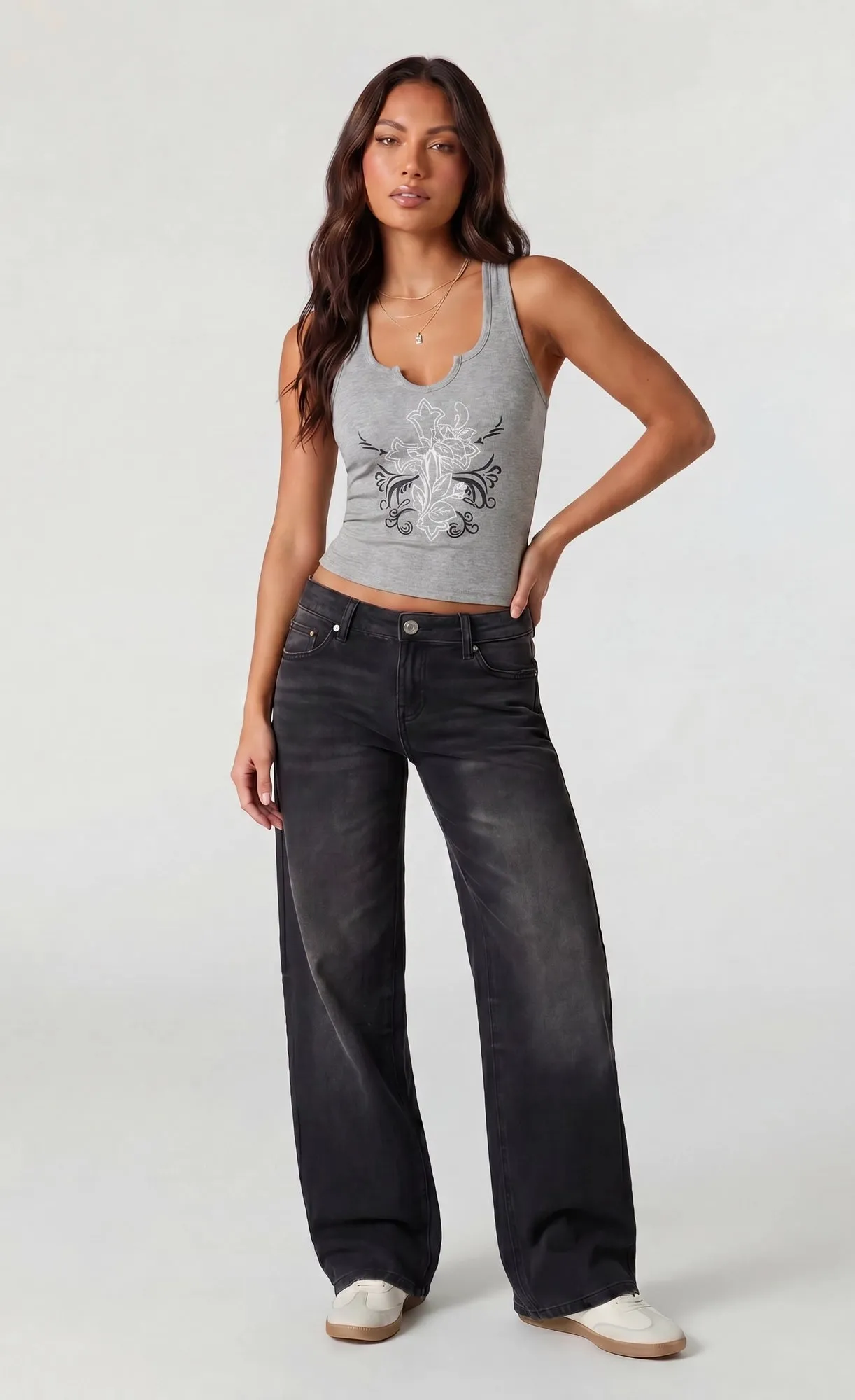 Notch Neckline Tank sold by Charlotte Russe product image thumbnail 3