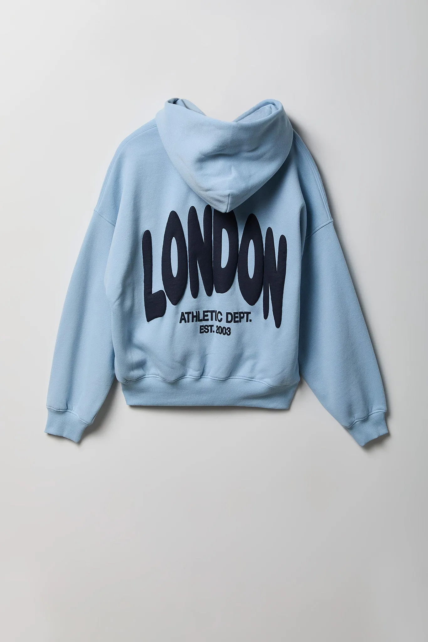 Graphic Boxy Fleece Hoodie sold by Charlotte Russe product image thumbnail 5