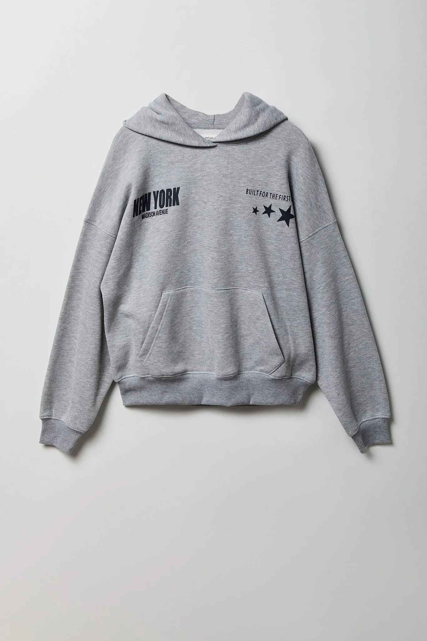 Graphic Boxy Fleece Hoodie sold by Charlotte Russe product image thumbnail 2
