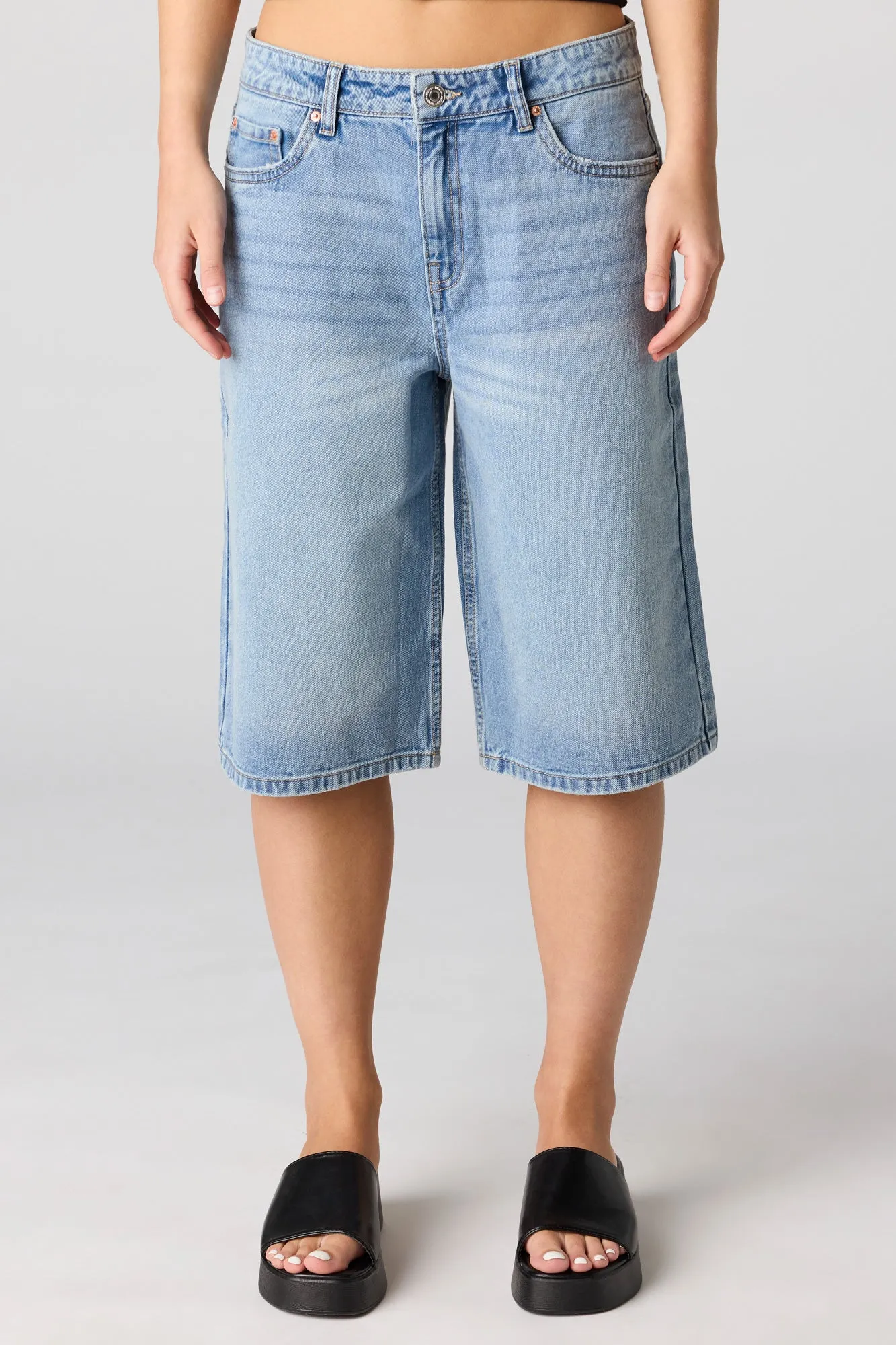 Low Rise Medium Jort 13" sold by Charlotte Russe product image thumbnail 2
