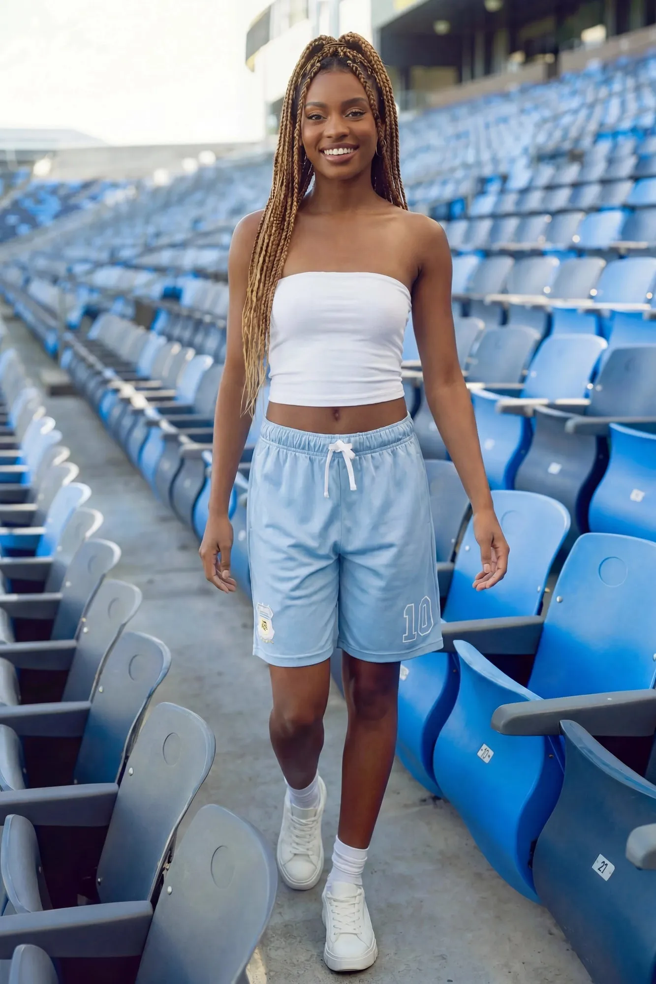 Argentina Graphic Mesh Short sold by Charlotte Russe product image thumbnail 3