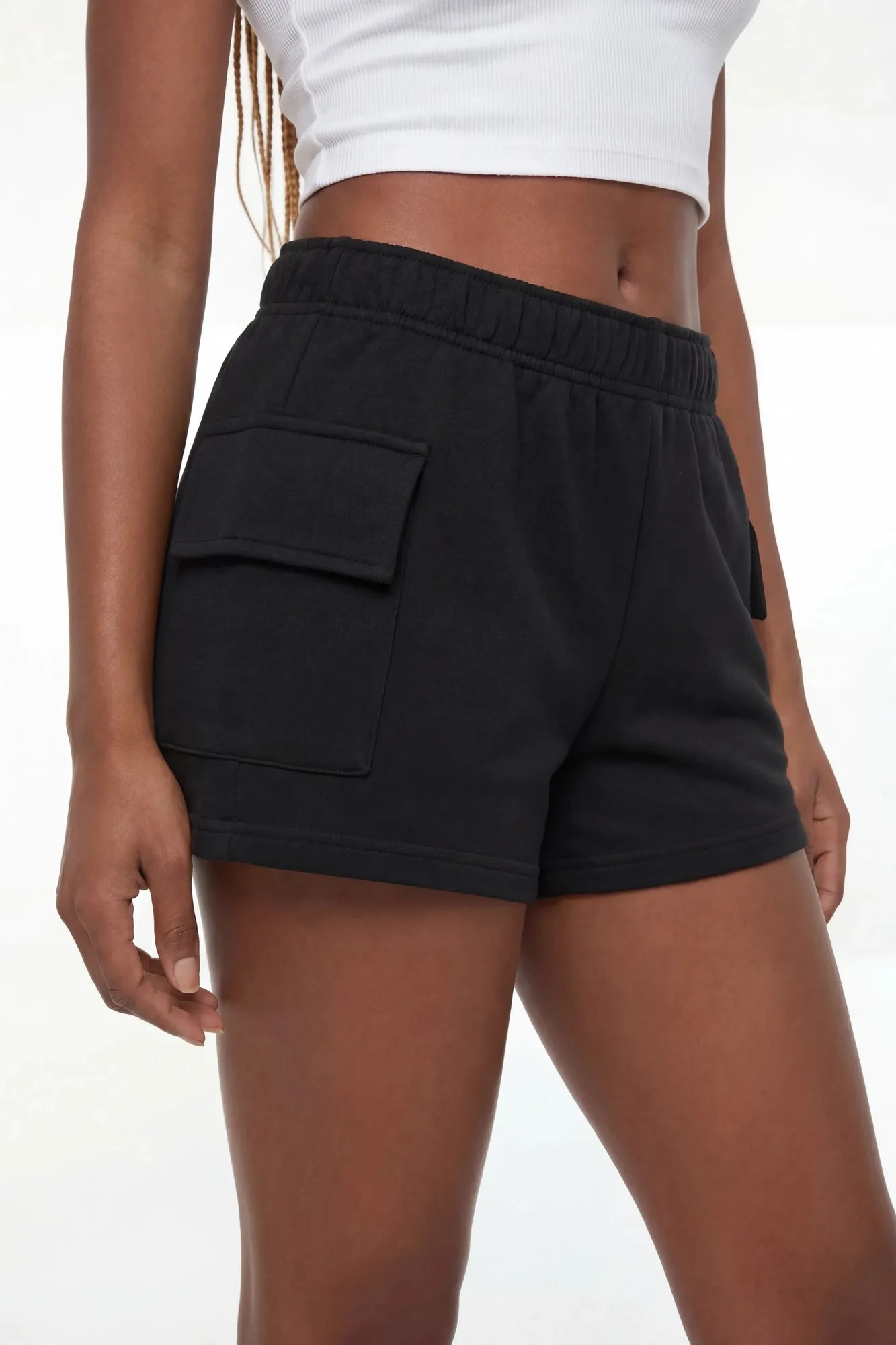 French Terry Cargo Shortie sold by Charlotte Russe product image thumbnail 3