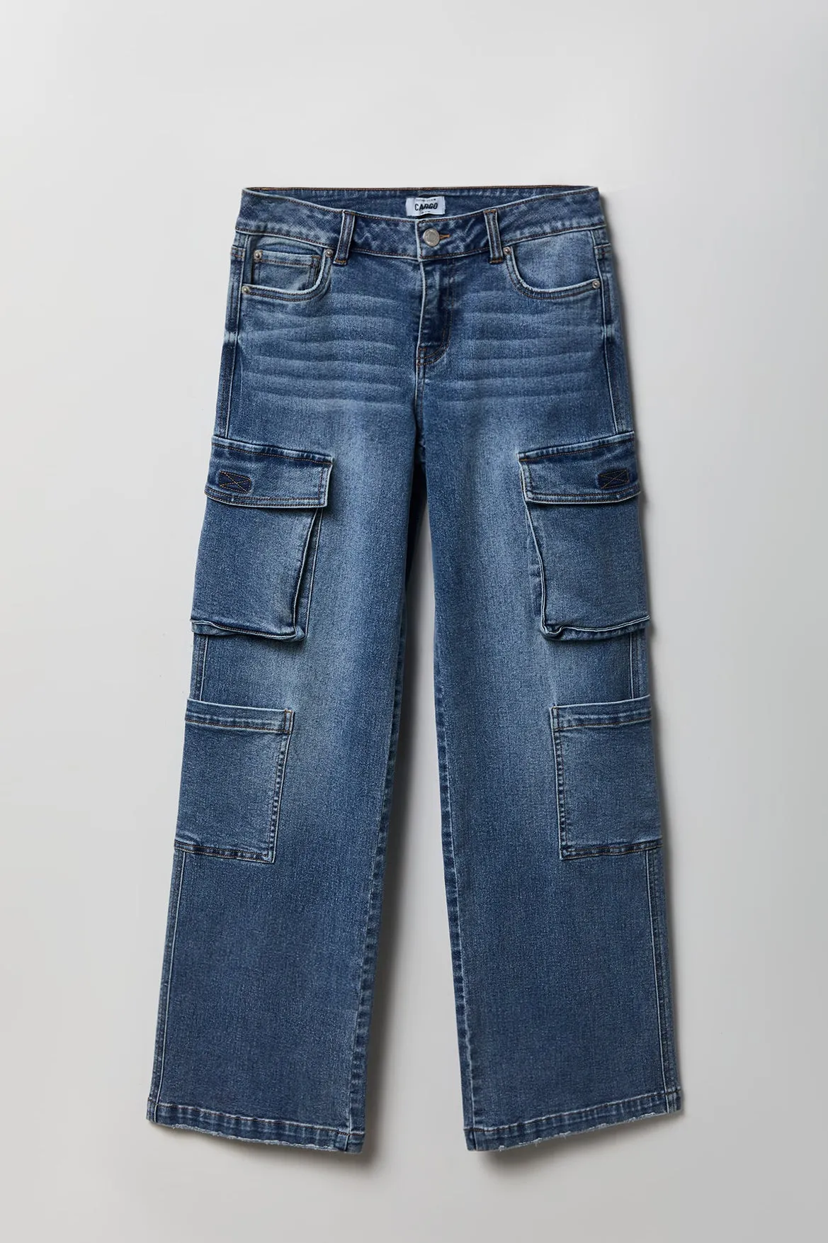 Stretch Low Rise Cargo Jean sold by Charlotte Russe product image thumbnail 3