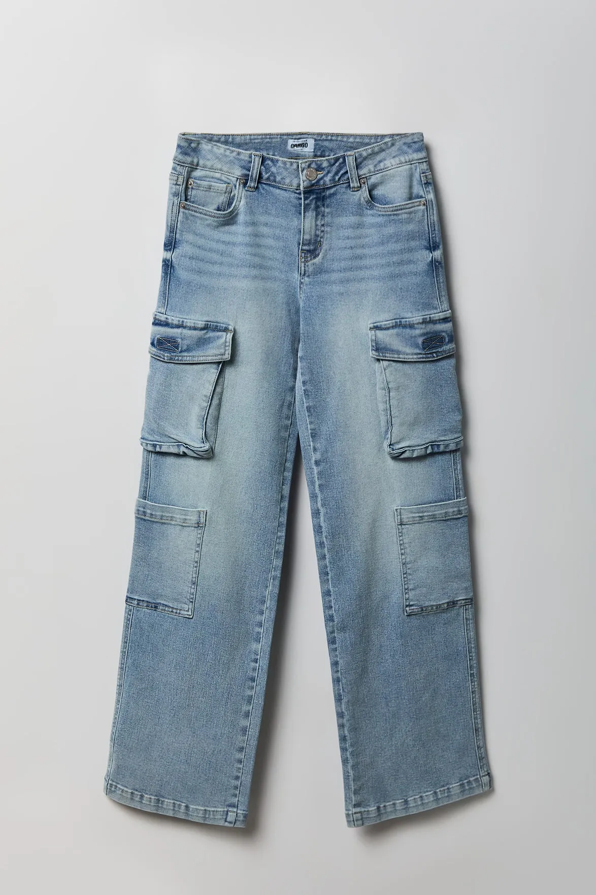 Stretch Low Rise Cargo Jean sold by Charlotte Russe