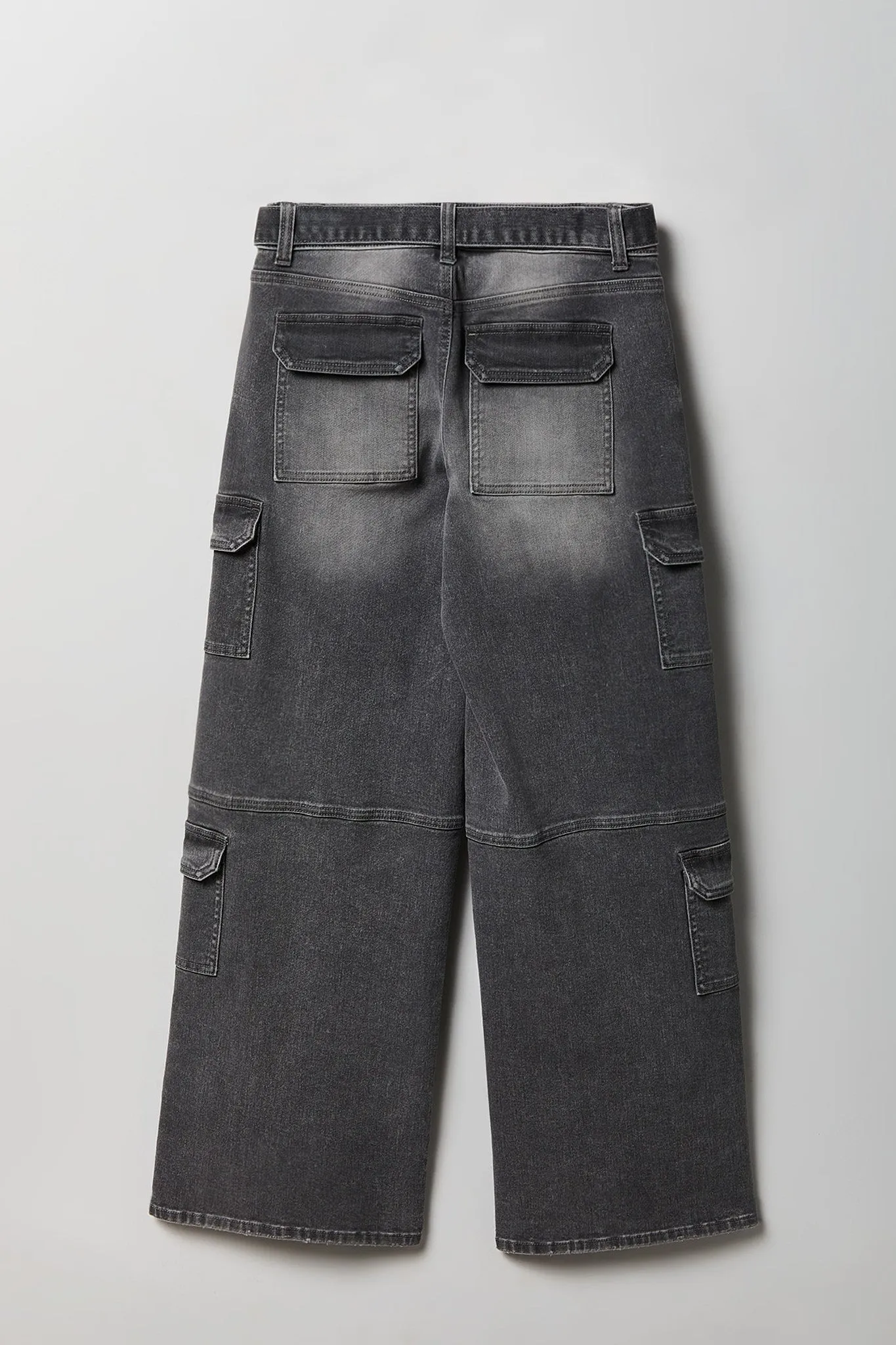 Stretch Low Rise Belted Cargo Jean sold by Charlotte Russe product image thumbnail 2