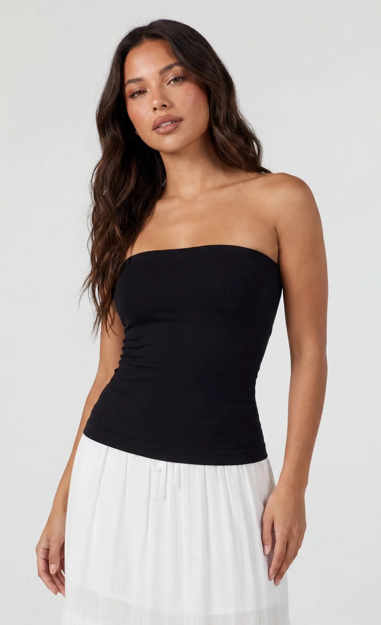 Long Lined Tube Top sold by Charlotte Russe product image thumbnail 4