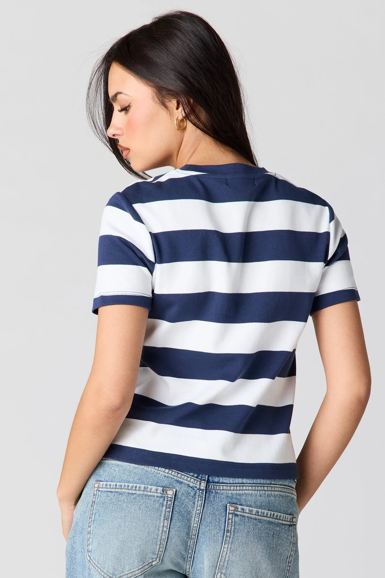 Luxe Heavy Cotton T-Shirt sold by Charlotte Russe product image thumbnail 2