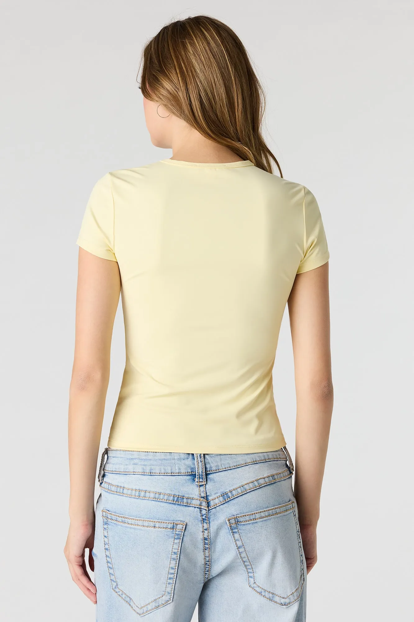Luxe Heavy Contour T-Shirt sold by Charlotte Russe product image thumbnail 2