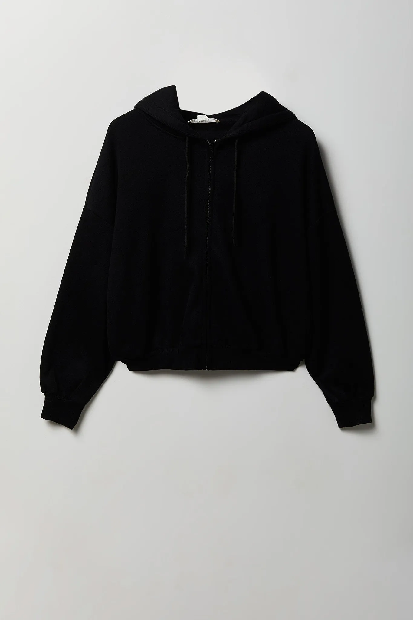 Fleece Boxy Zip Hoodie sold by Charlotte Russe