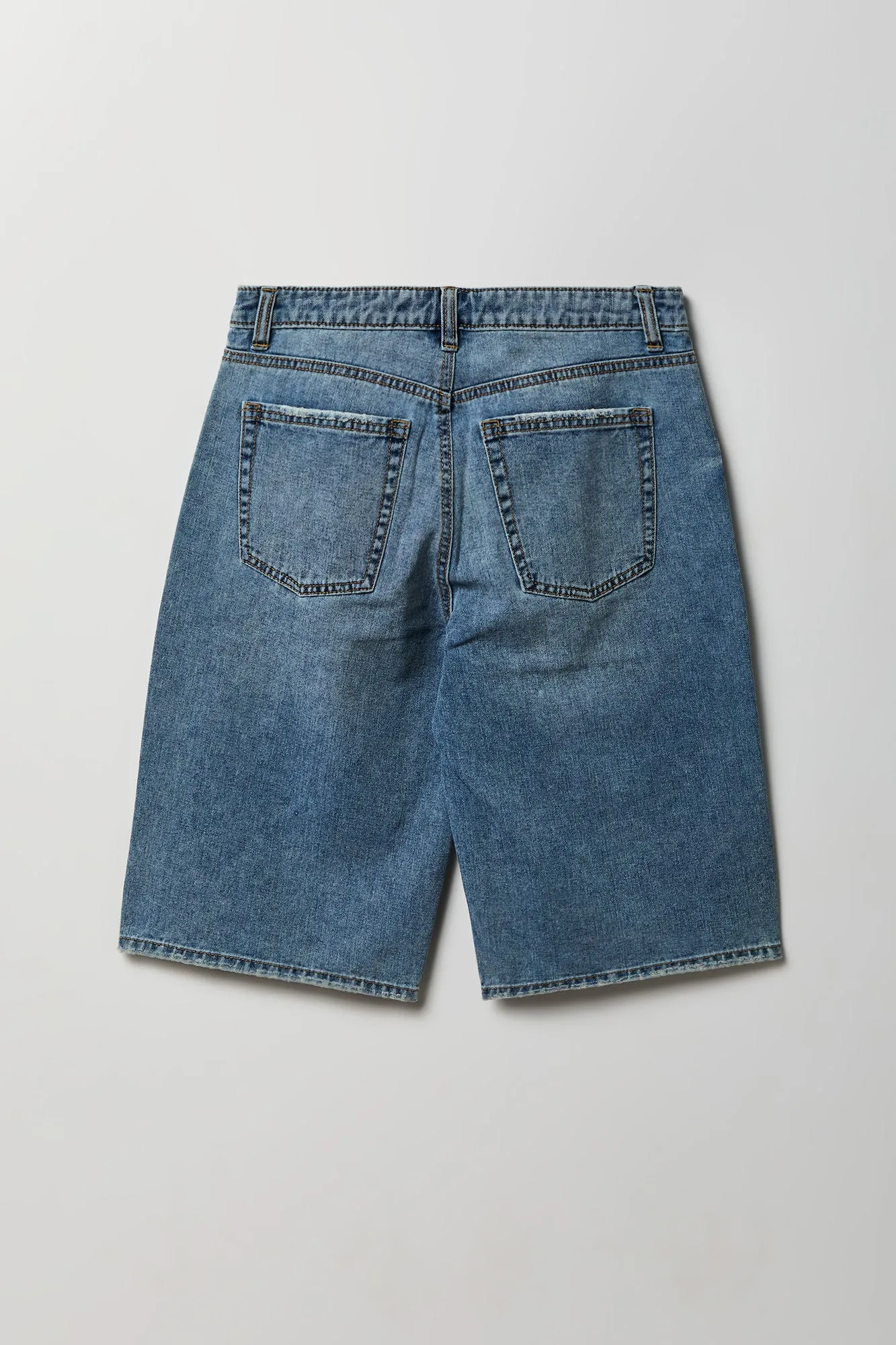 Low Rise Baggy Medium Jort 13" sold by Charlotte Russe product image thumbnail 2