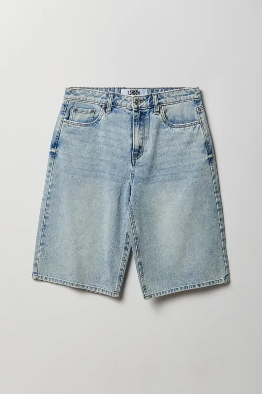 Low Rise Baggy Light Jort 13" made by Stitches