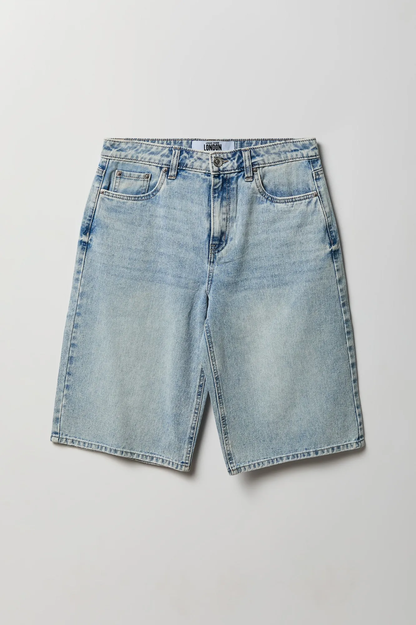Low Rise Baggy Light Jort 13" sold by Charlotte Russe