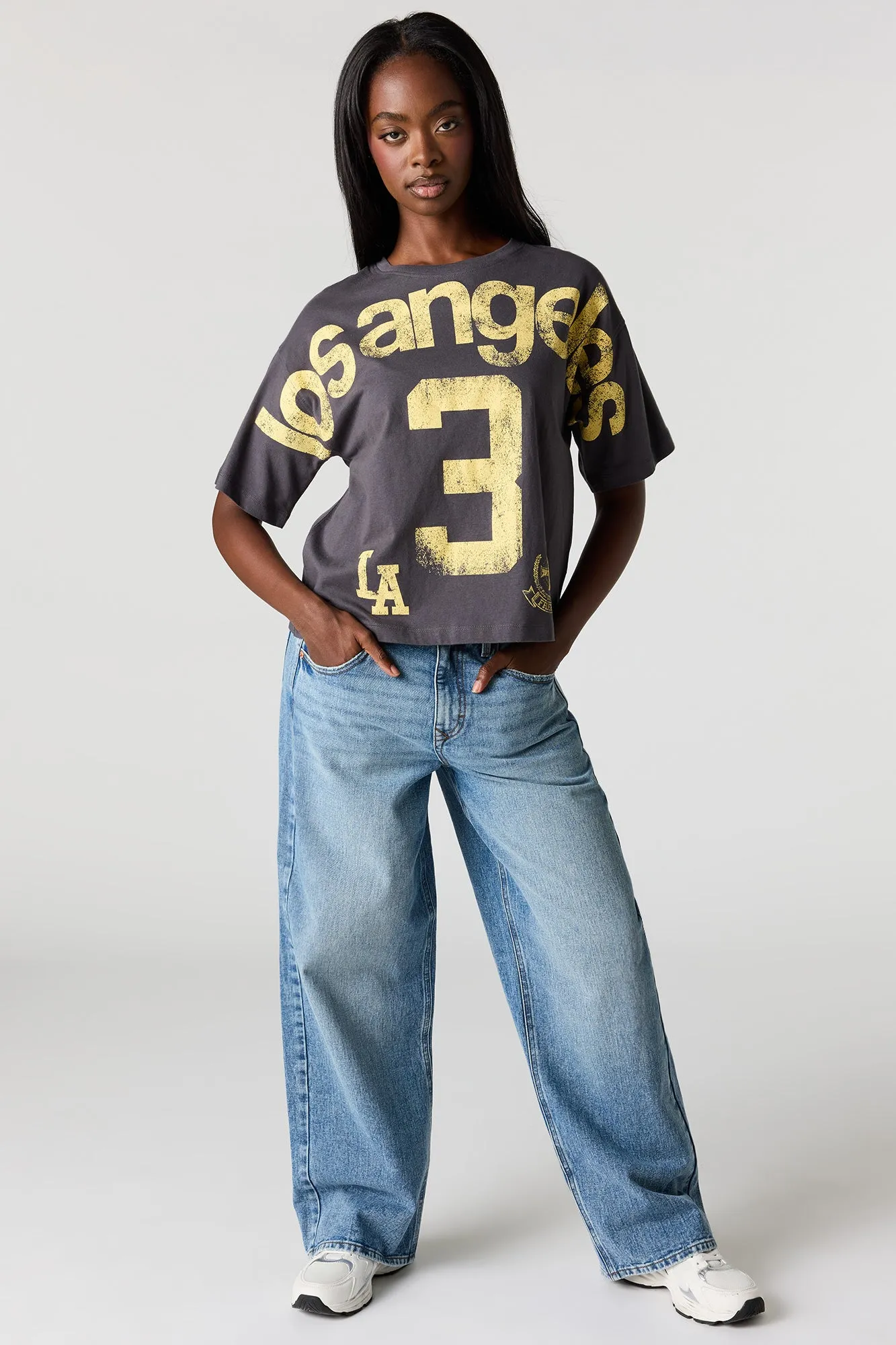 City Graphic Boxy T-Shirt sold by Charlotte Russe product image thumbnail 3