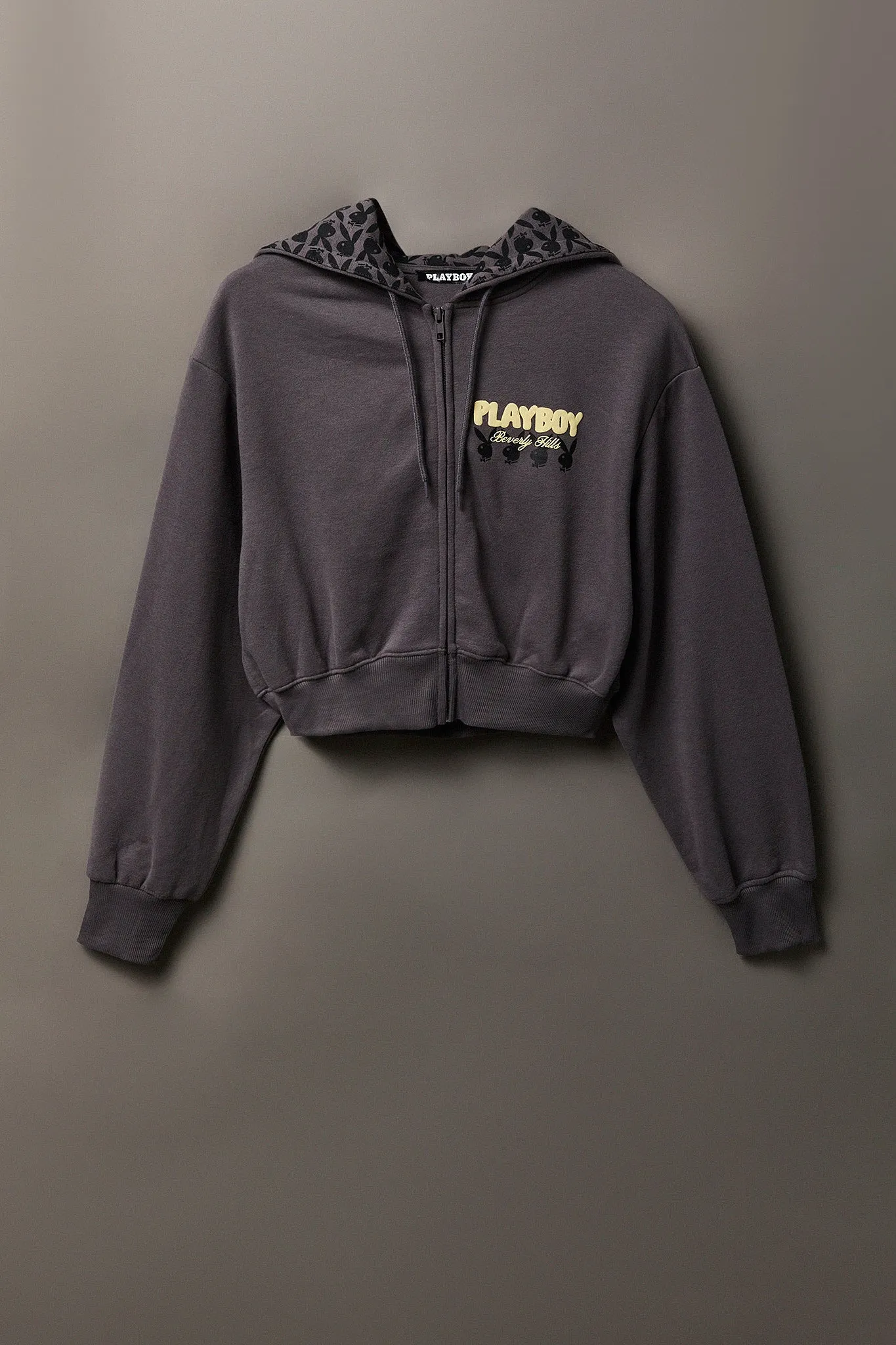 Playboy Fleece Graphic Zip Hoodie sold by Charlotte Russe product image thumbnail 5