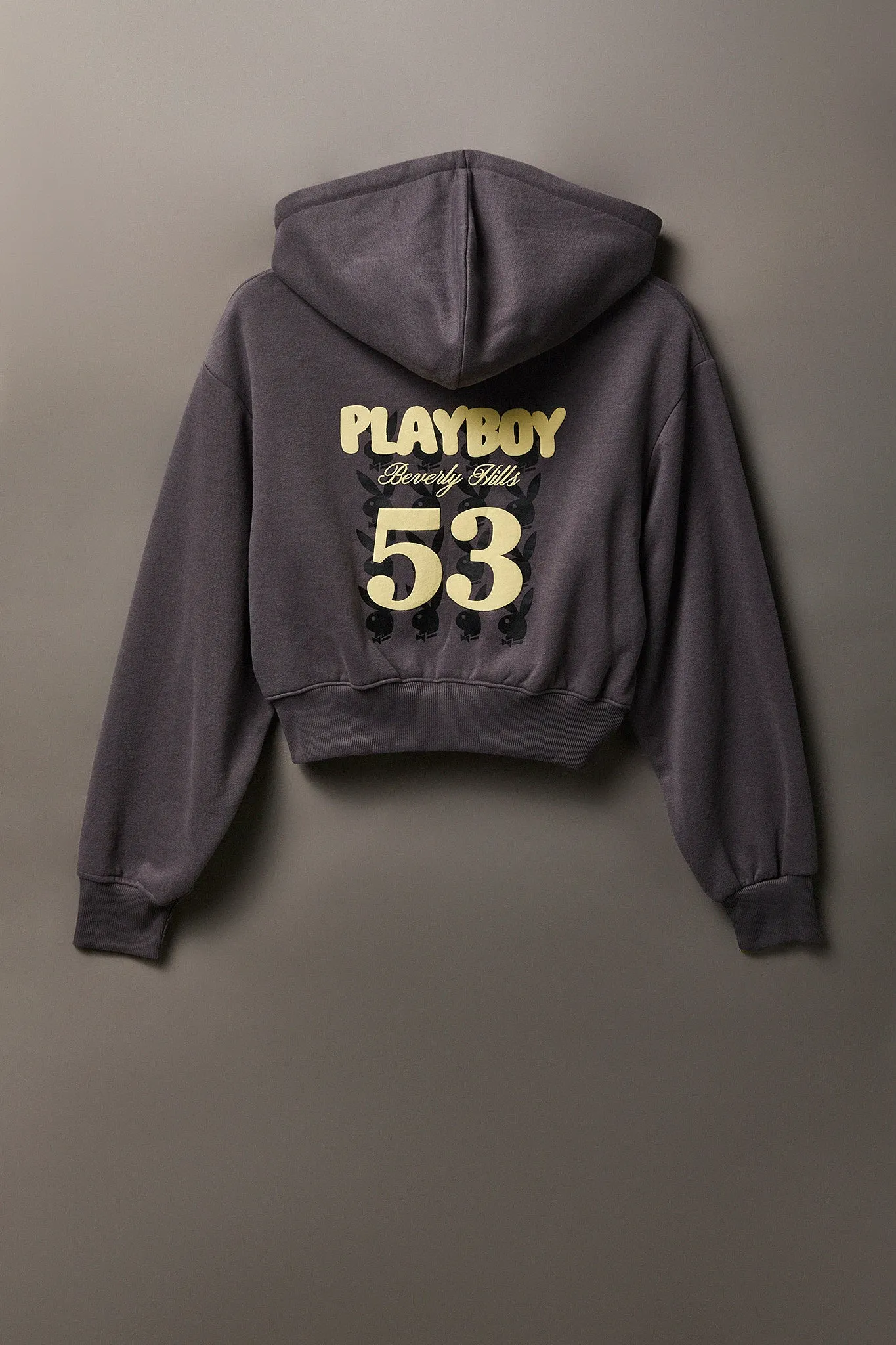 Playboy Fleece Graphic Zip Hoodie sold by Charlotte Russe product image thumbnail 4