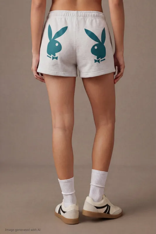 Playboy Graphic Fleece Short 2" made by Stitches