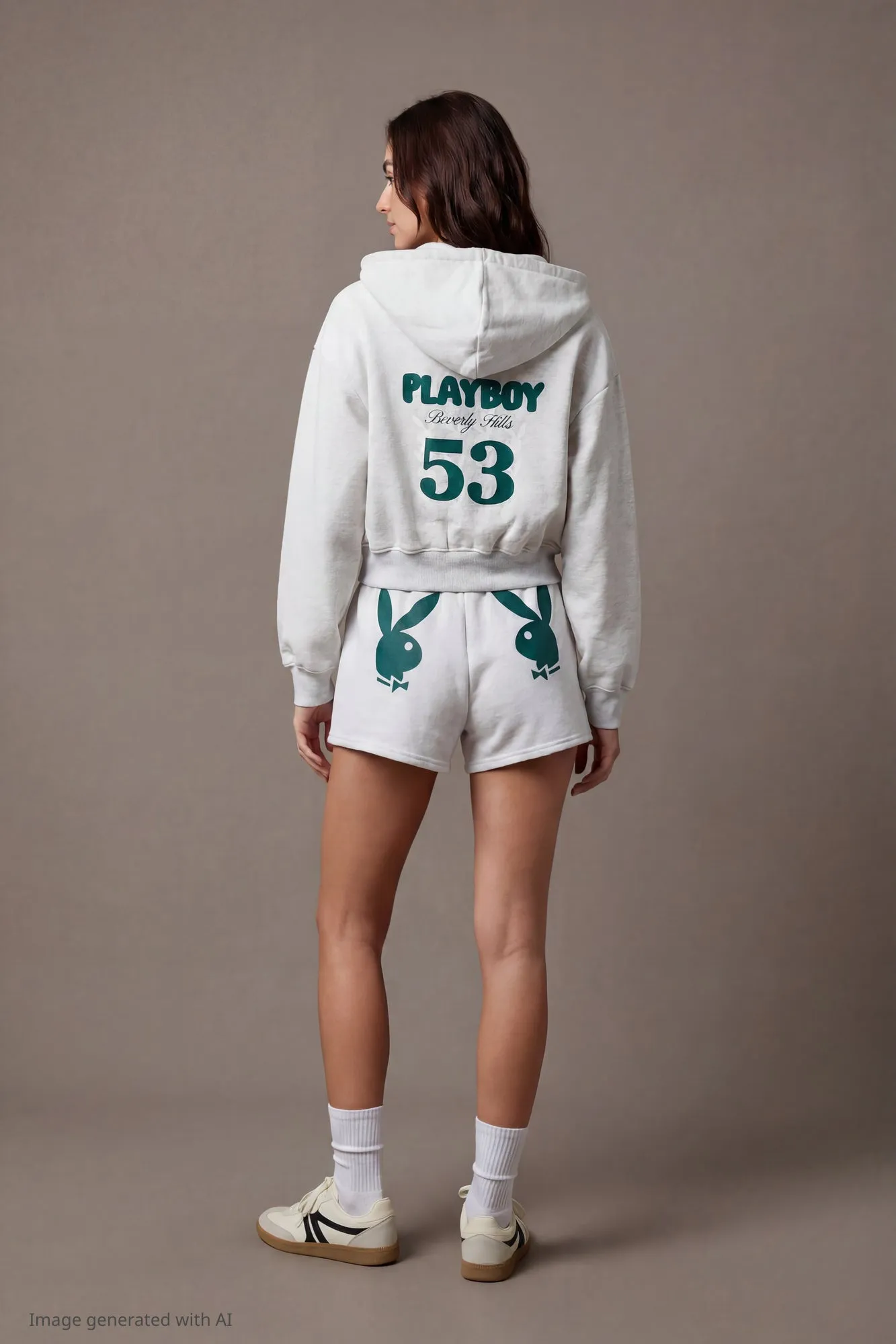 Playboy Graphic Fleece Short 2" sold by Charlotte Russe product image thumbnail 3