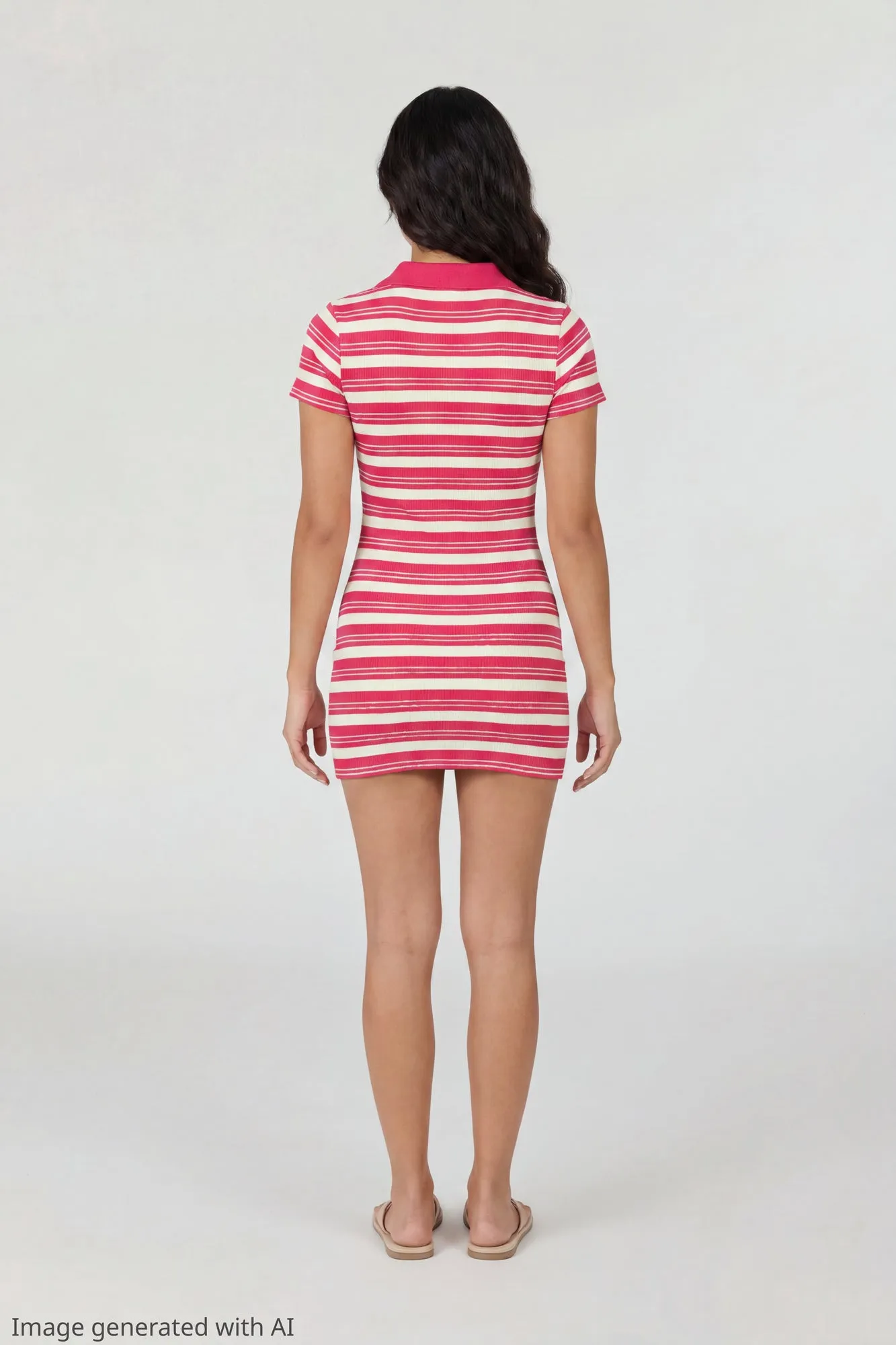 Striped Mini Polo Dress sold by Charlotte Russe product image thumbnail 3