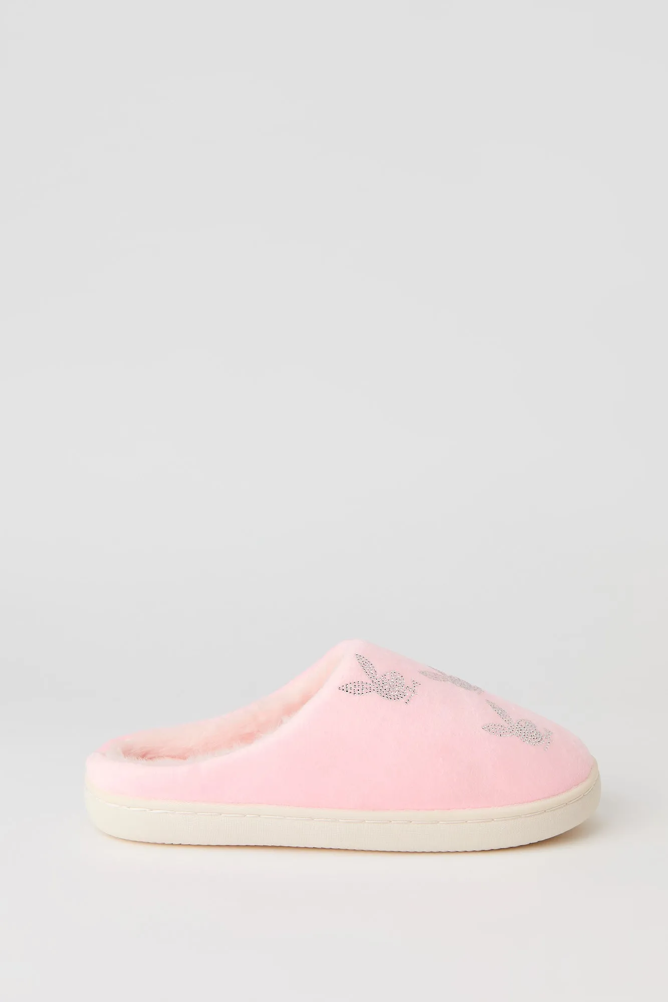 Playboy Rhinestone Faux Fur Slipper sold by Charlotte Russe product image thumbnail 2