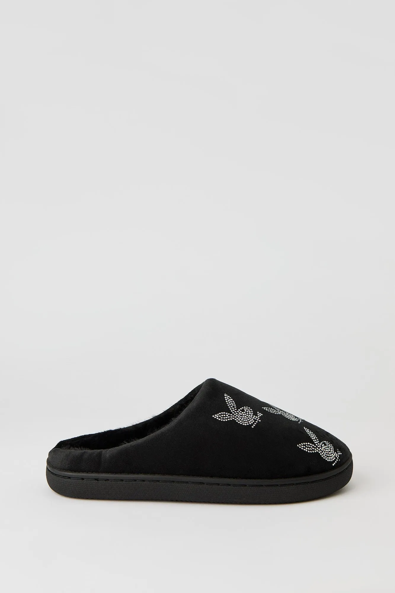 Playboy Rhinestone Faux Fur Slipper sold by Charlotte Russe product image thumbnail 5