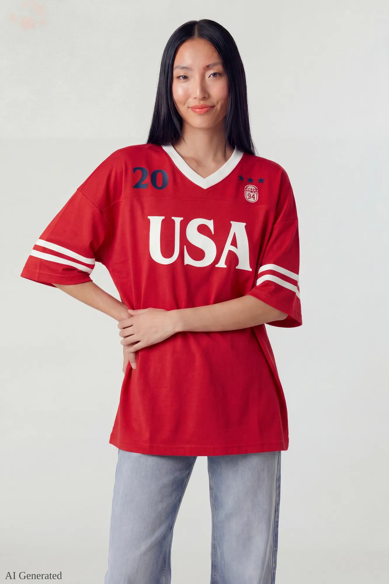 Graphic Mesh Jersey sold by Charlotte Russe product image thumbnail 2