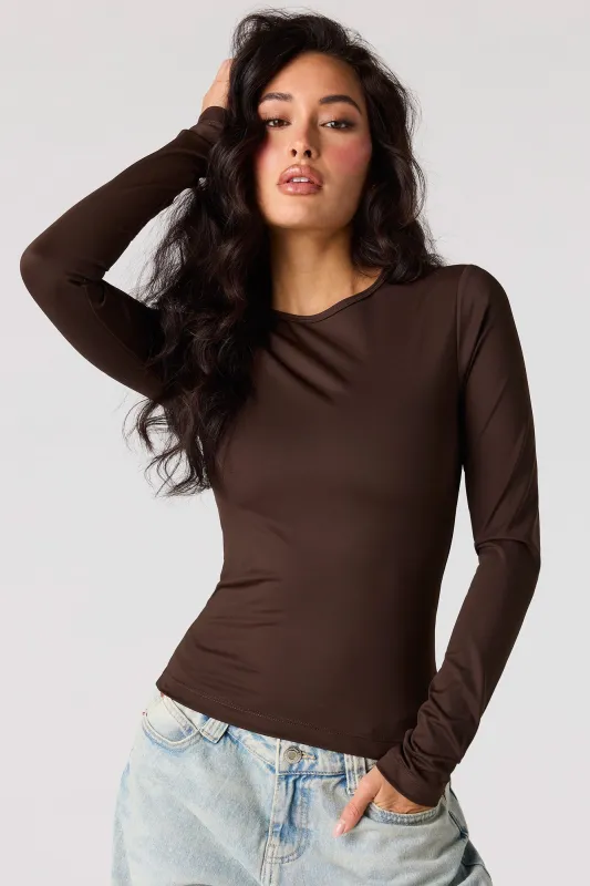 Luxe Heavy Contour Long Sleeve Top made by Stitches
