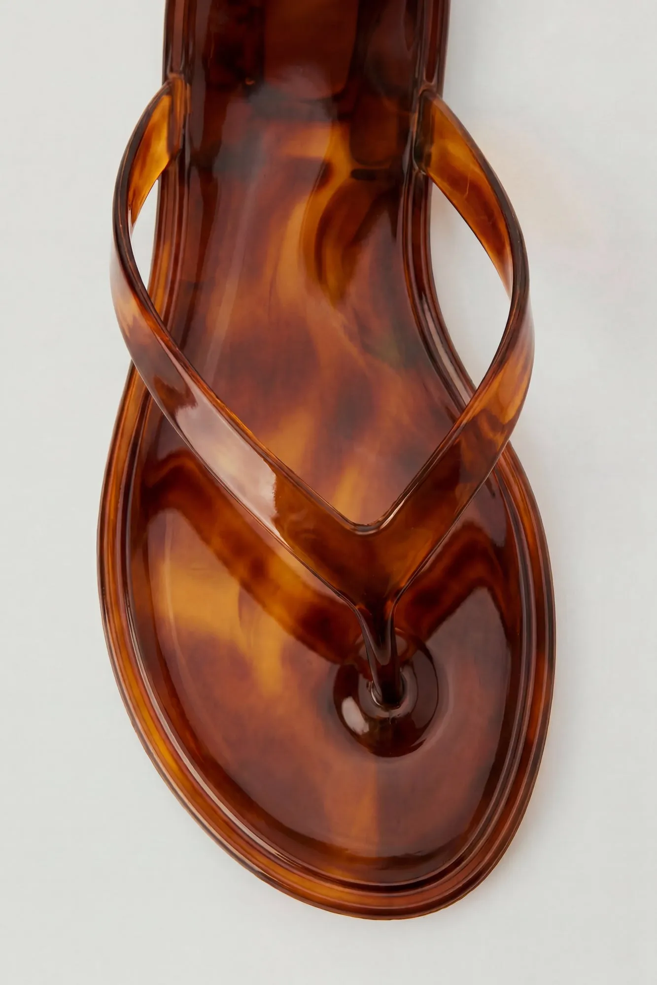 Tortoiseshell Jelly Thong Sandal sold by Charlotte Russe product image thumbnail 3