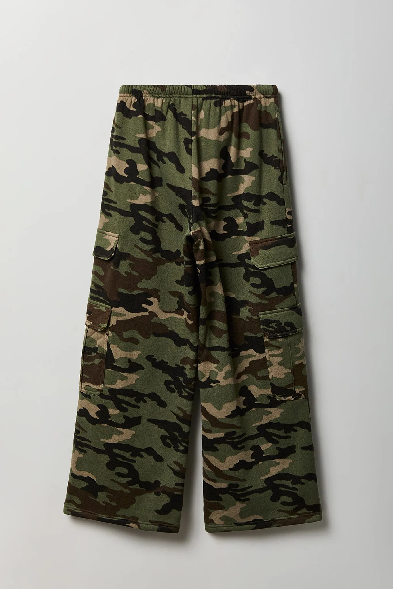 Fleece Ultra Wide Cargo Sweatpant sold by Charlotte Russe product image thumbnail 2
