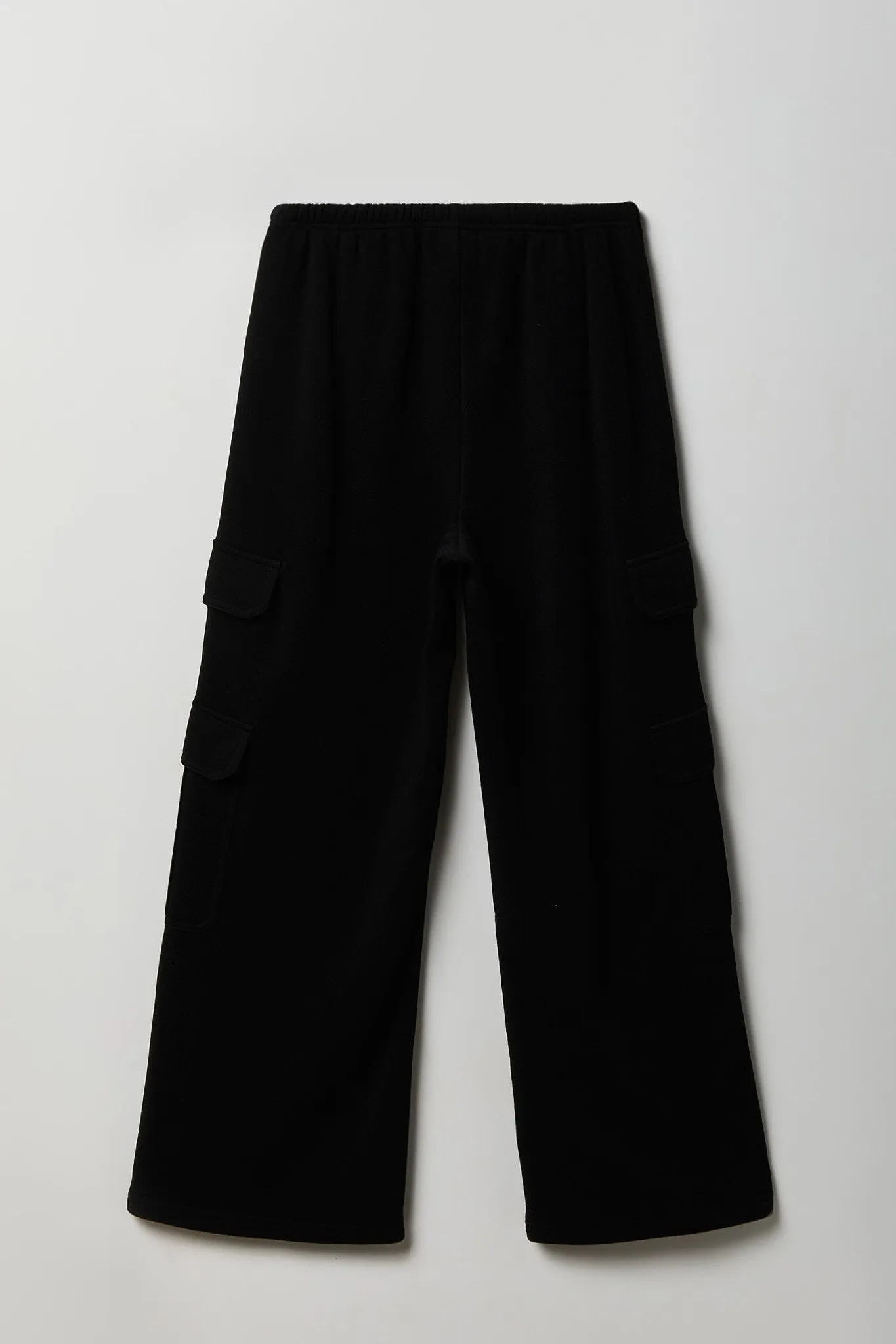 Fleece Ultra Wide Cargo Sweatpant sold by Charlotte Russe product image thumbnail 4