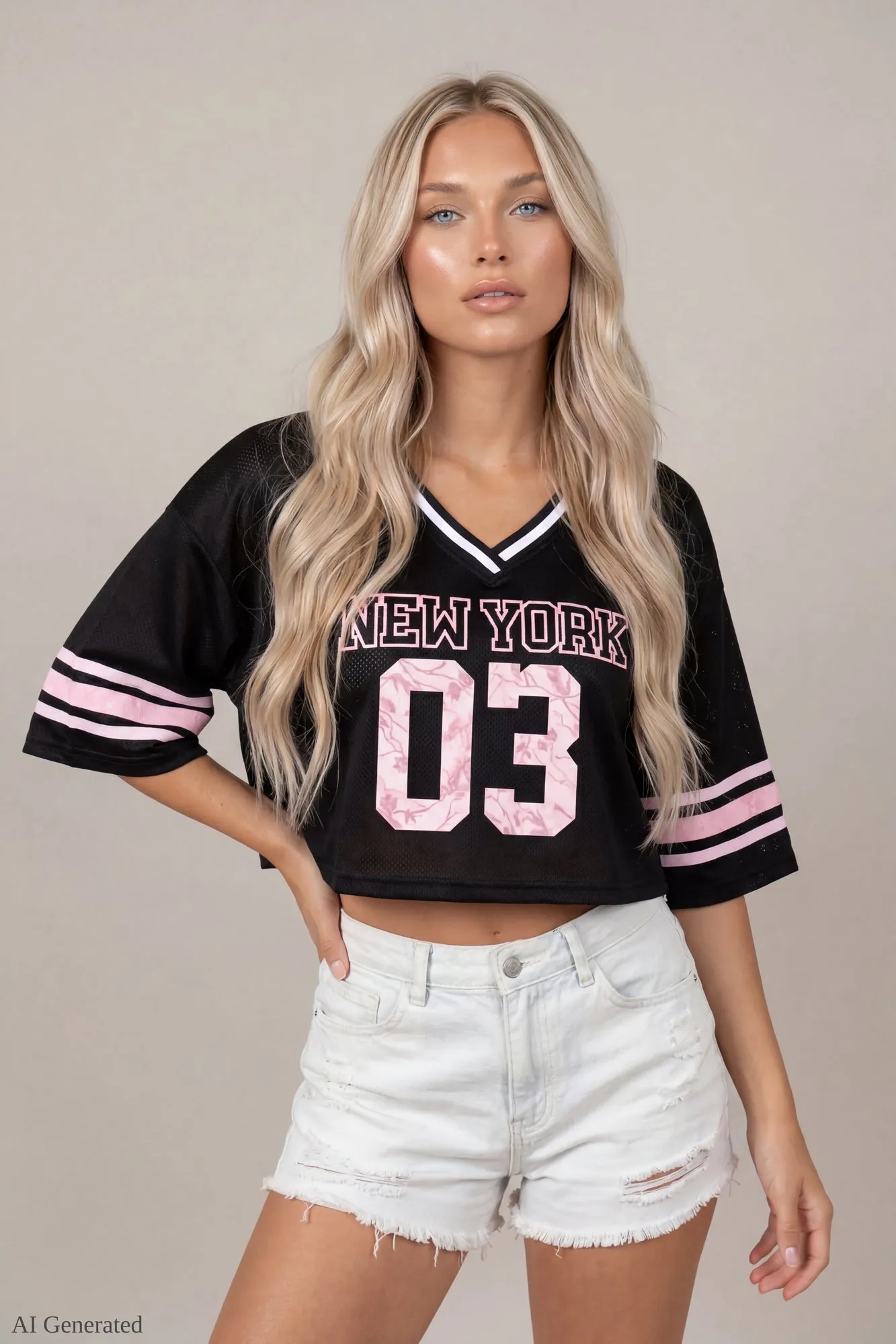 Mesh Cropped Jersey sold by Charlotte Russe product image thumbnail 4