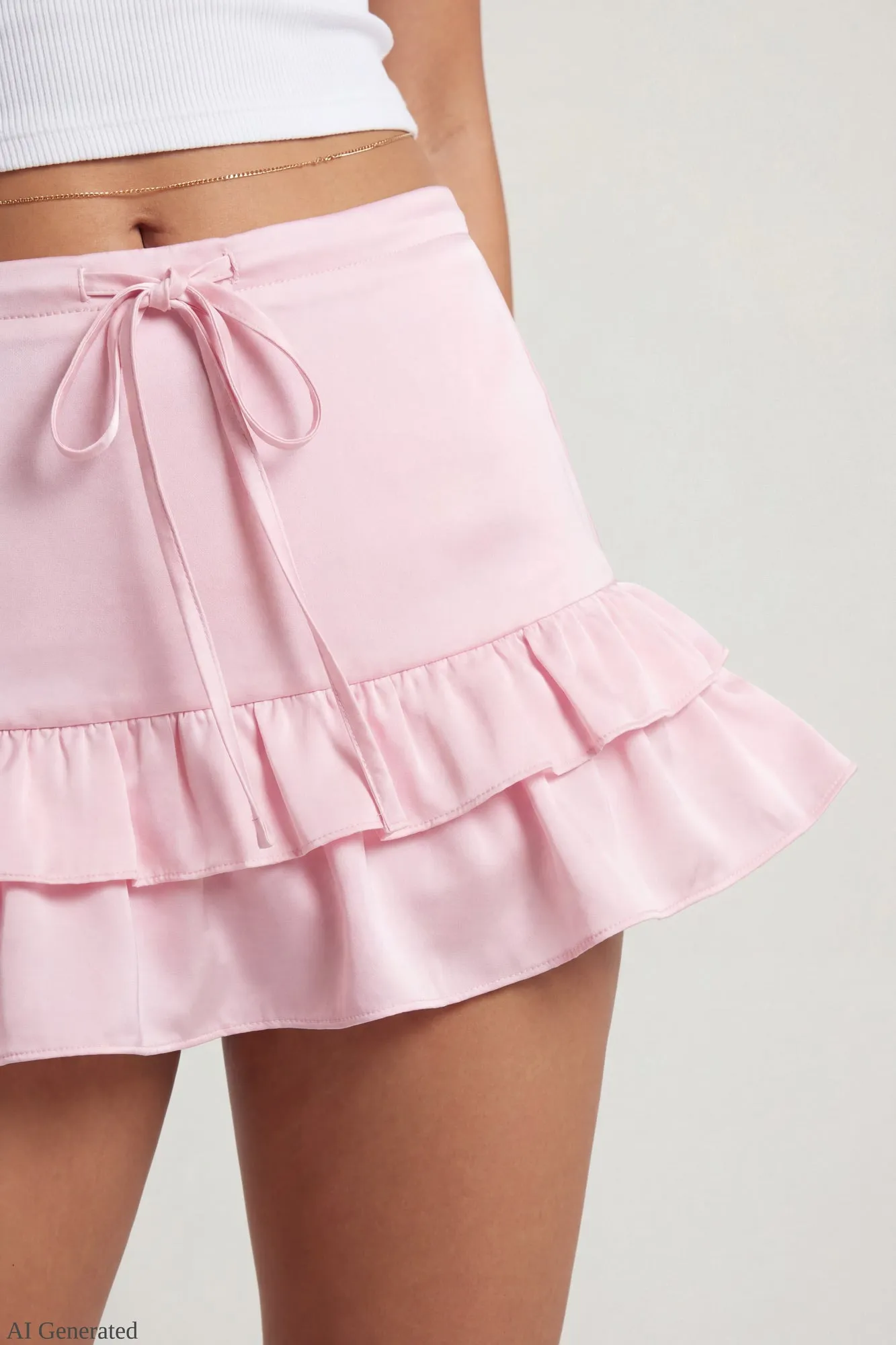 Ruffle Mini Skirt sold by Charlotte Russe product image thumbnail 3