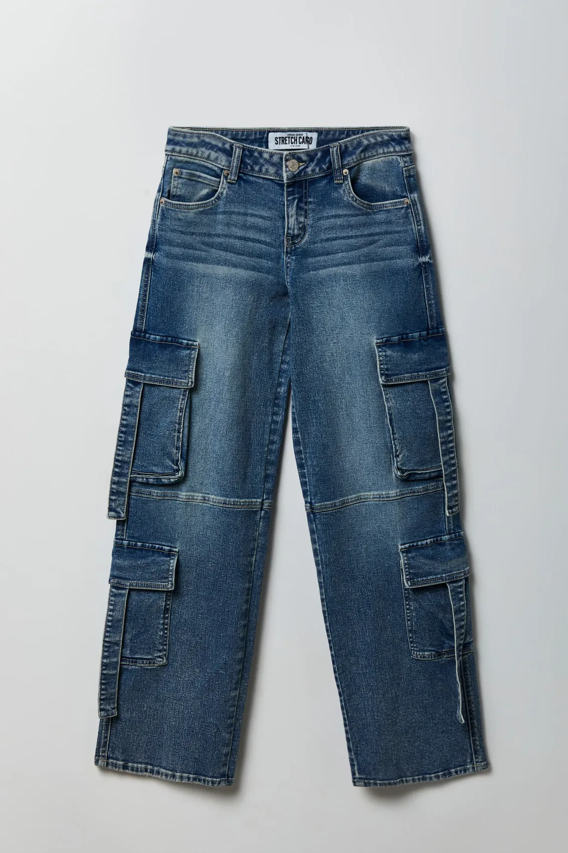 Stretch Low Rise Cargo Jean sold by Charlotte Russe product image thumbnail 3