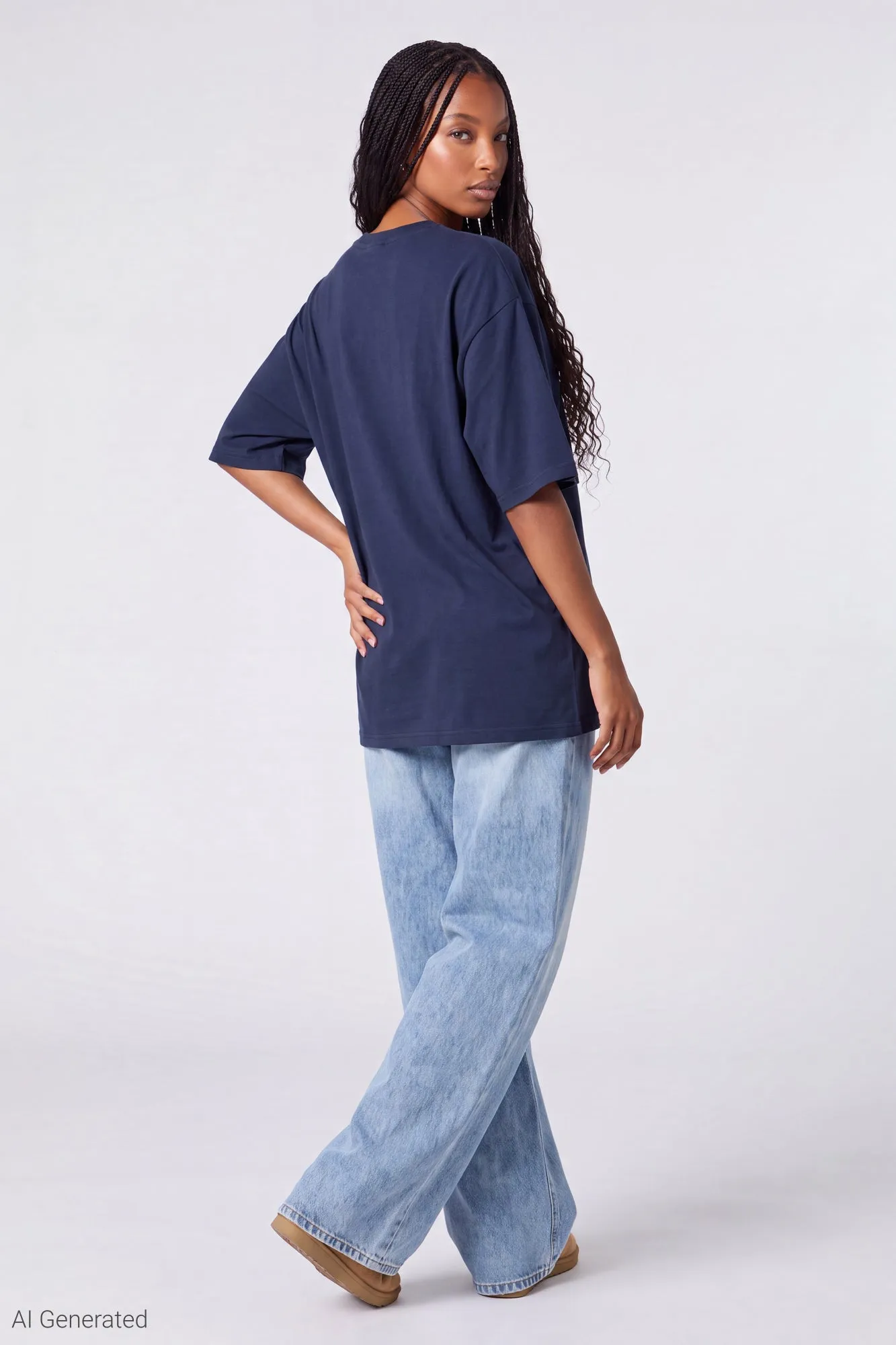 Oversized Soft Graphic T-Shirt sold by Charlotte Russe product image thumbnail 3