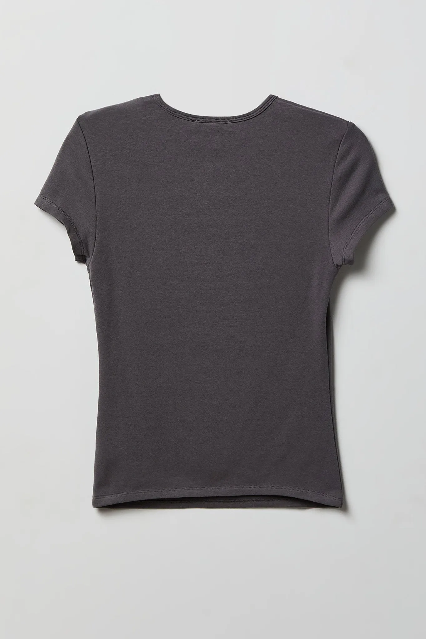 Rhinestone Fitted T-Shirt sold by Charlotte Russe product image thumbnail 4