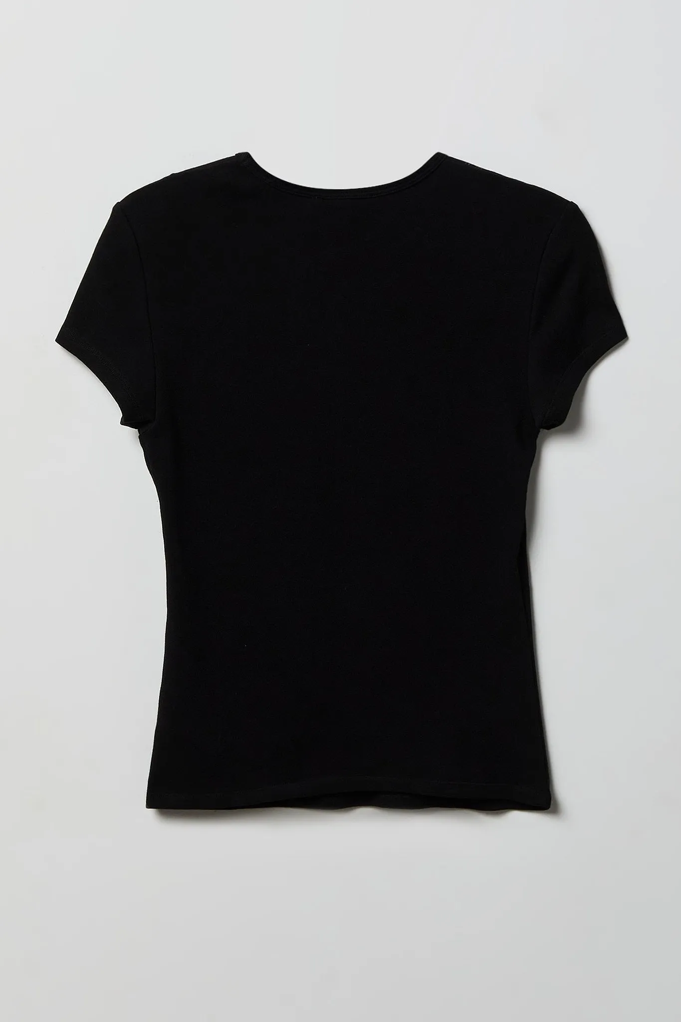 Rhinestone Fitted T-Shirt sold by Charlotte Russe product image thumbnail 2