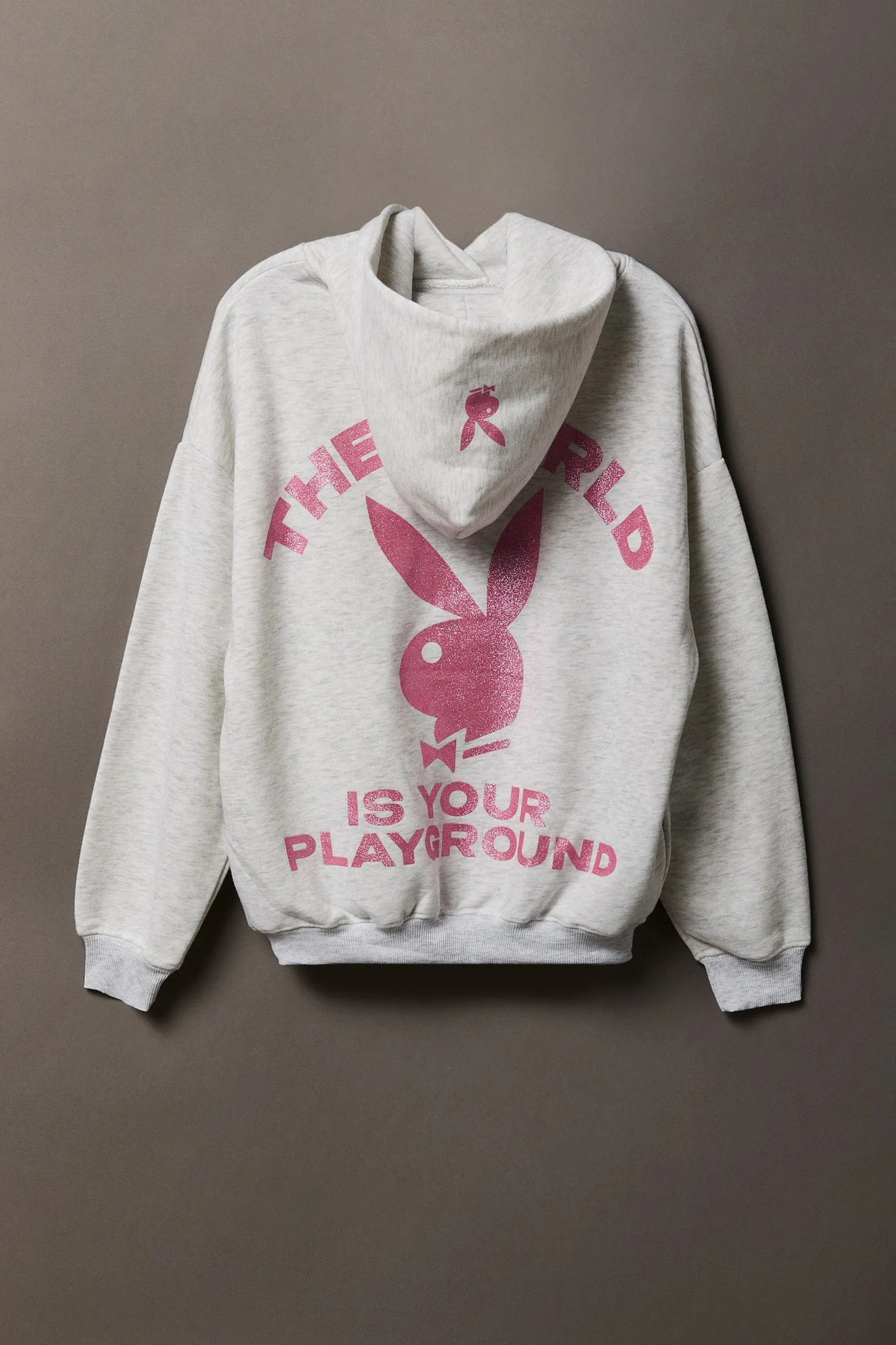 Playboy Fleece Boxy Hoodie sold by Charlotte Russe product image thumbnail 5
