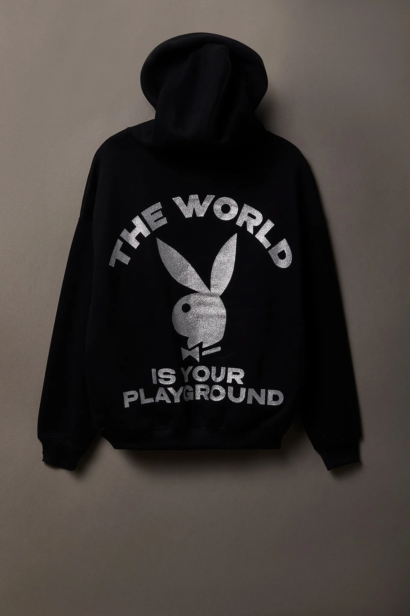 Playboy Fleece Boxy Hoodie sold by Charlotte Russe product image thumbnail 3
