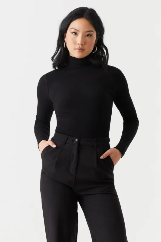 Ribbed Long Sleeve Turtleneck sold by Charlotte Russe