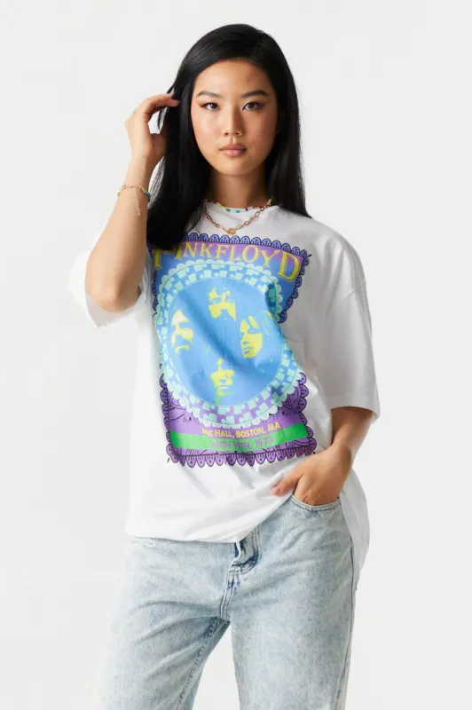 Pink Floyd Graphic Boyfriend T-Shirt sold by Charlotte Russe