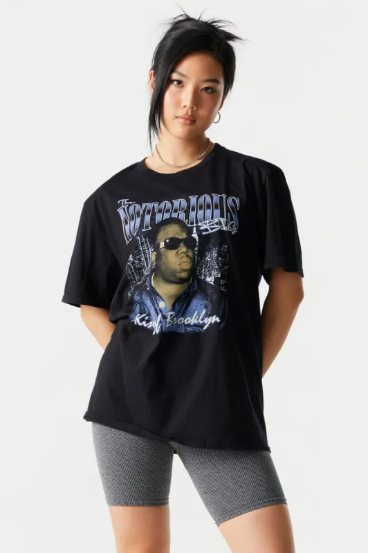 King Of Brooklyn Biggie Graphic Boyfriend T-Shirt sold by Charlotte Russe