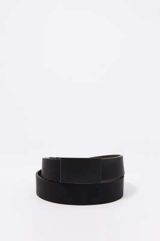 Basic Faux-Leather Matte Buckle Belt sold by Charlotte Russe